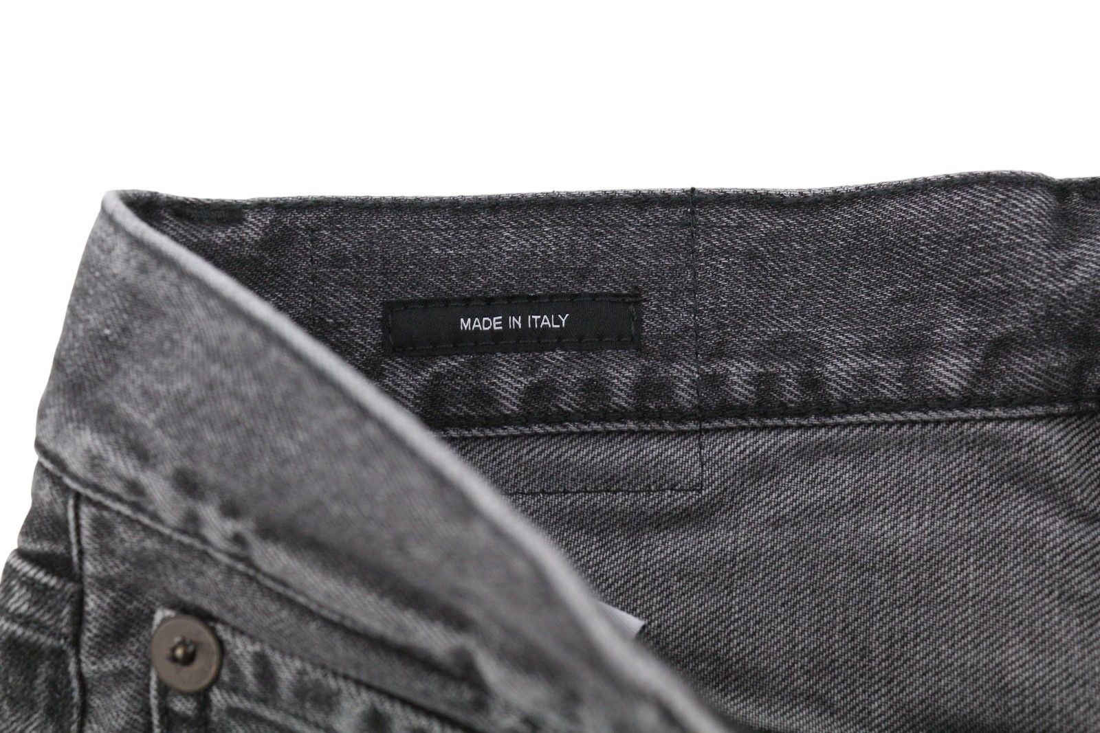 R13 BOYFRIEND 23 Wilson Black Whiskers Faded Zip PS25 86680 Size 23" - 6 Thumbnail