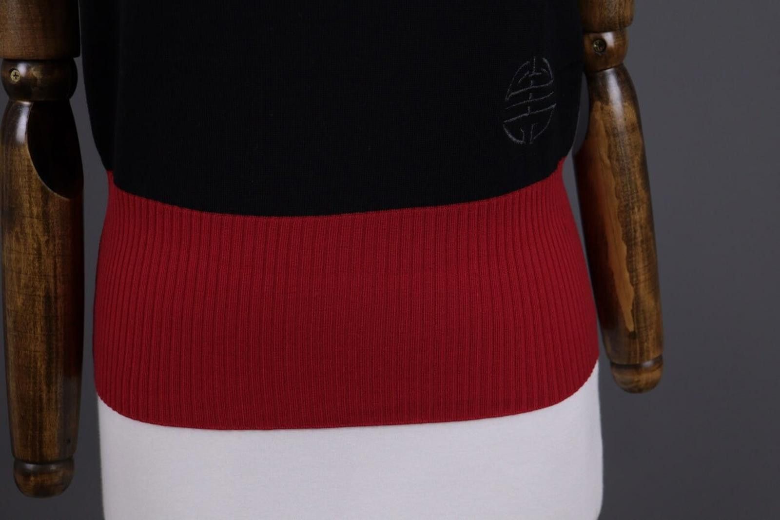 Escada Vintage Escada Black/Red Wool Knit Vest Sweater Size 40 Size M / US 6-8 / IT 42-44 - 3 Thumbnail