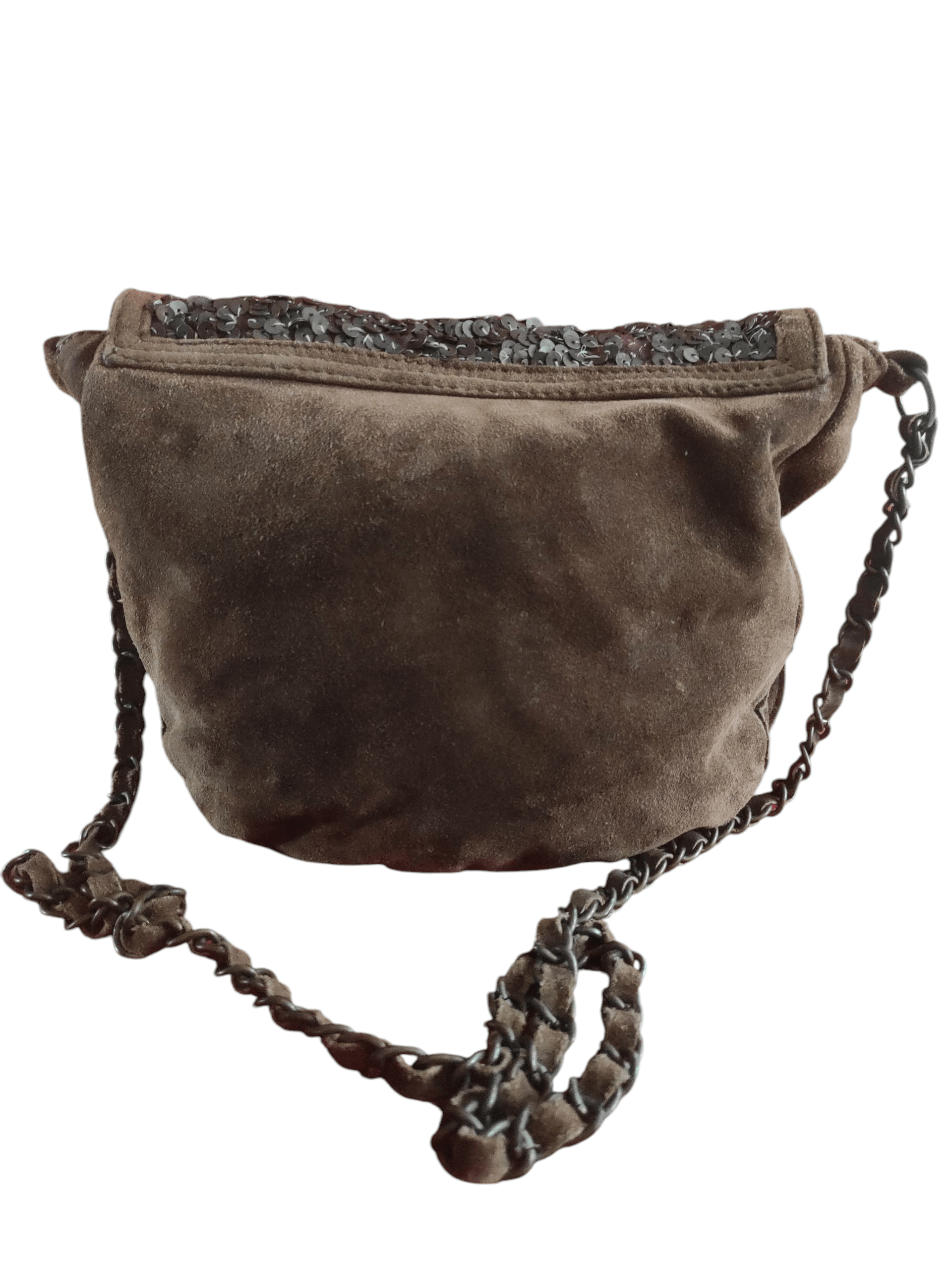 Massimo Dutti Massimo Dutti Sequins Suede Leather Shoulder Bag Size ONE SIZE - 4 Thumbnail