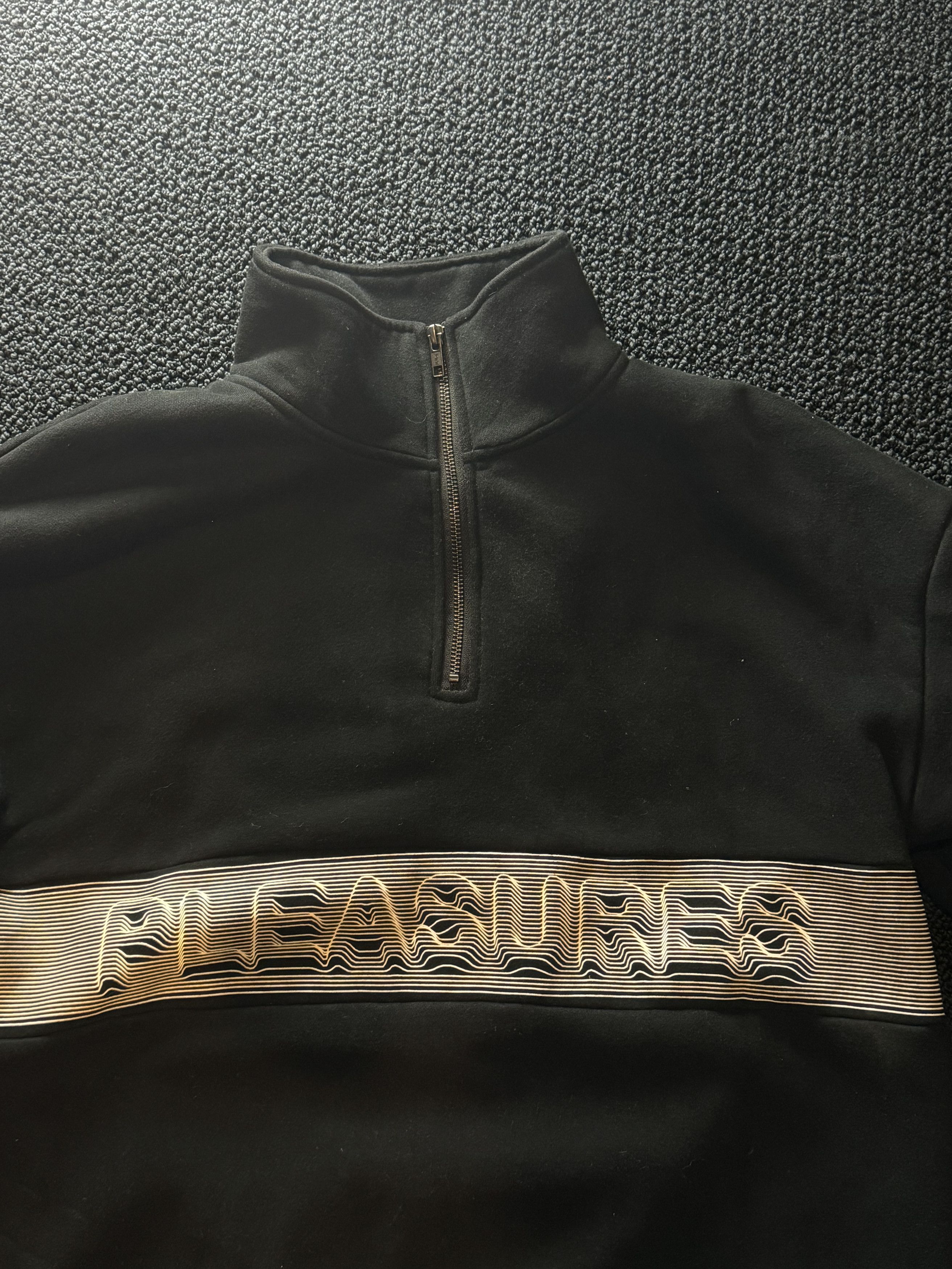 Pleasures Pleasure Black Sweatshirt Quarter Zip Size US M / EU 48-50 / 2 - 2 Thumbnail