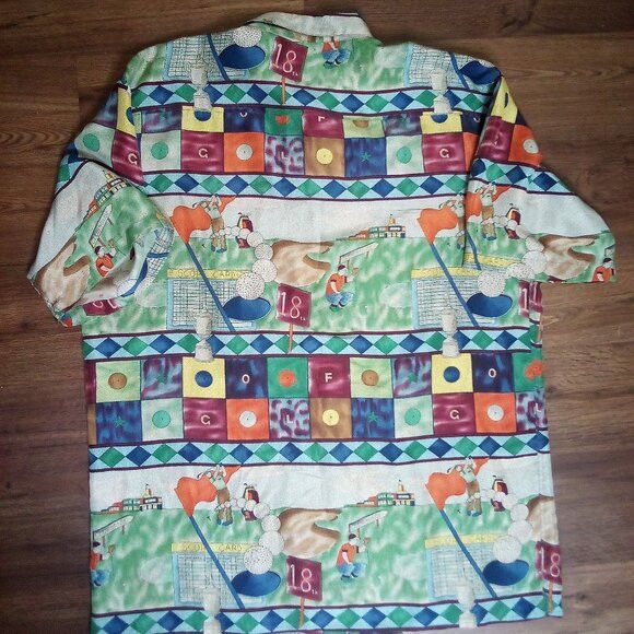 Burma Bibas Vintage Burma Bibas Golf Silk Button Shirt Size US XL / EU 56 / 4 - 6 Thumbnail