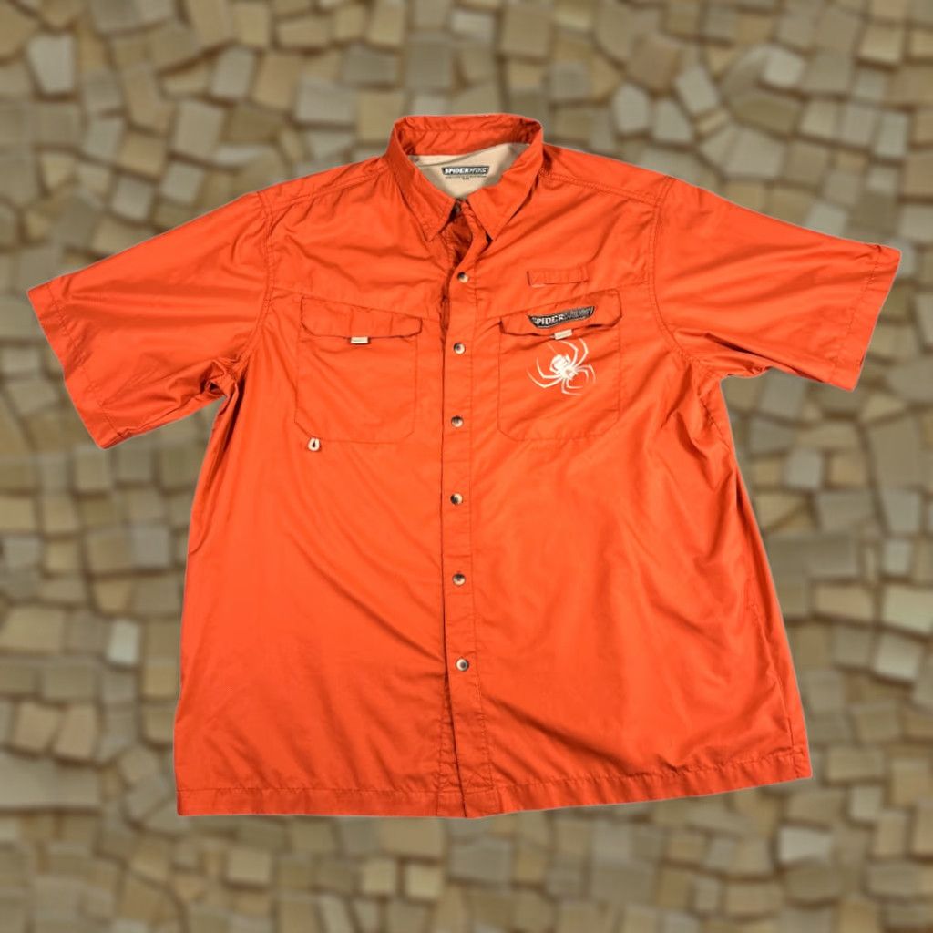 Vintage VINTAGE? SpiderWire Shirt Adult EXTRA LARGE Orange Shirt Orange? Size US XL / EU 56 / 4 - 1 Thumbnail