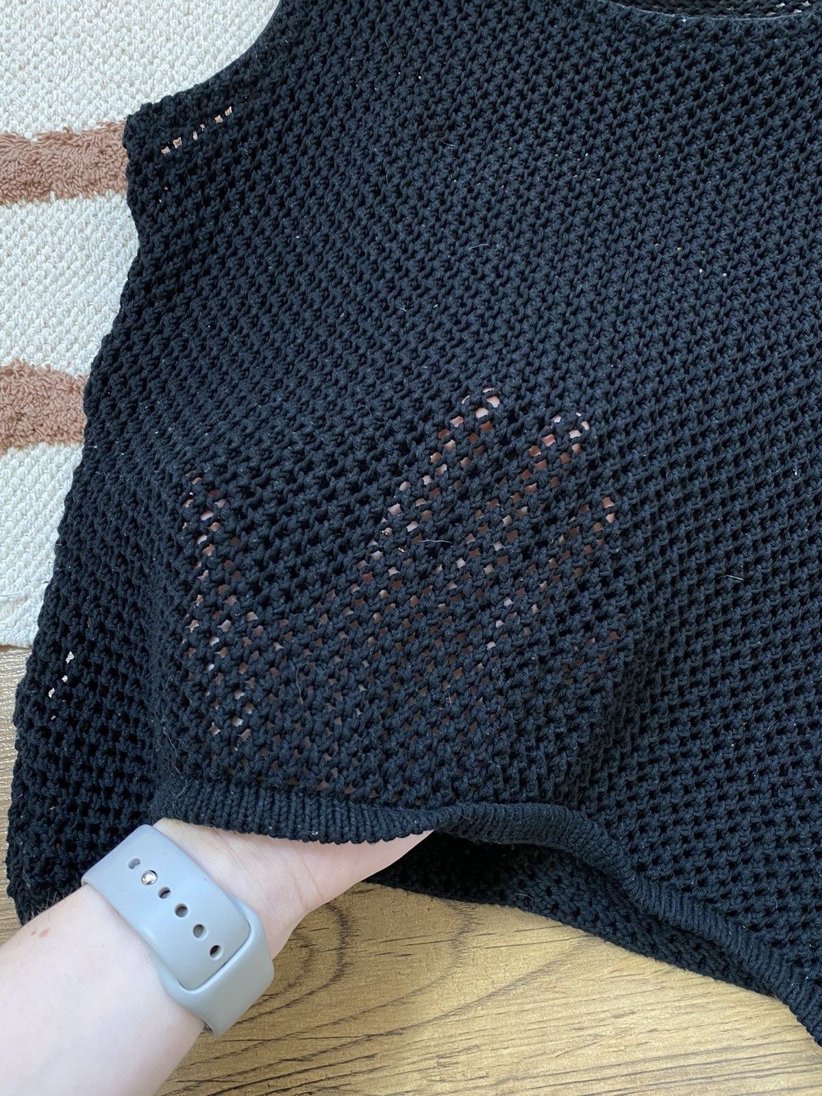 Vintage AVANT GARDE MESH KNITTED Y2K TANK TOP Size M / US 6-8 / IT 42-44 - 4 Thumbnail