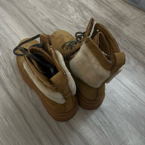 Other VOILE BLANCHE Cleofe Shearling Lined Leather Booties sz 38 Size US 8 / IT 38 - 5 Thumbnail