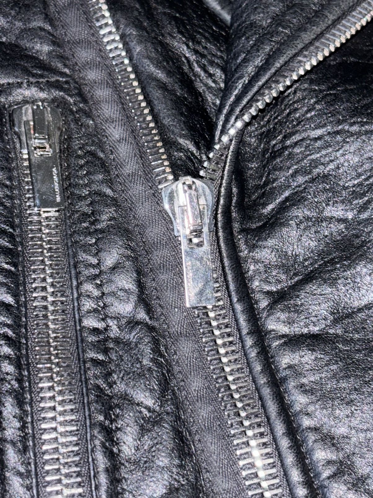 Balenciaga Balenciaga Distressed Leather Biker Jacket Size XS / US 0-2 / IT 36-38 - 7 Thumbnail