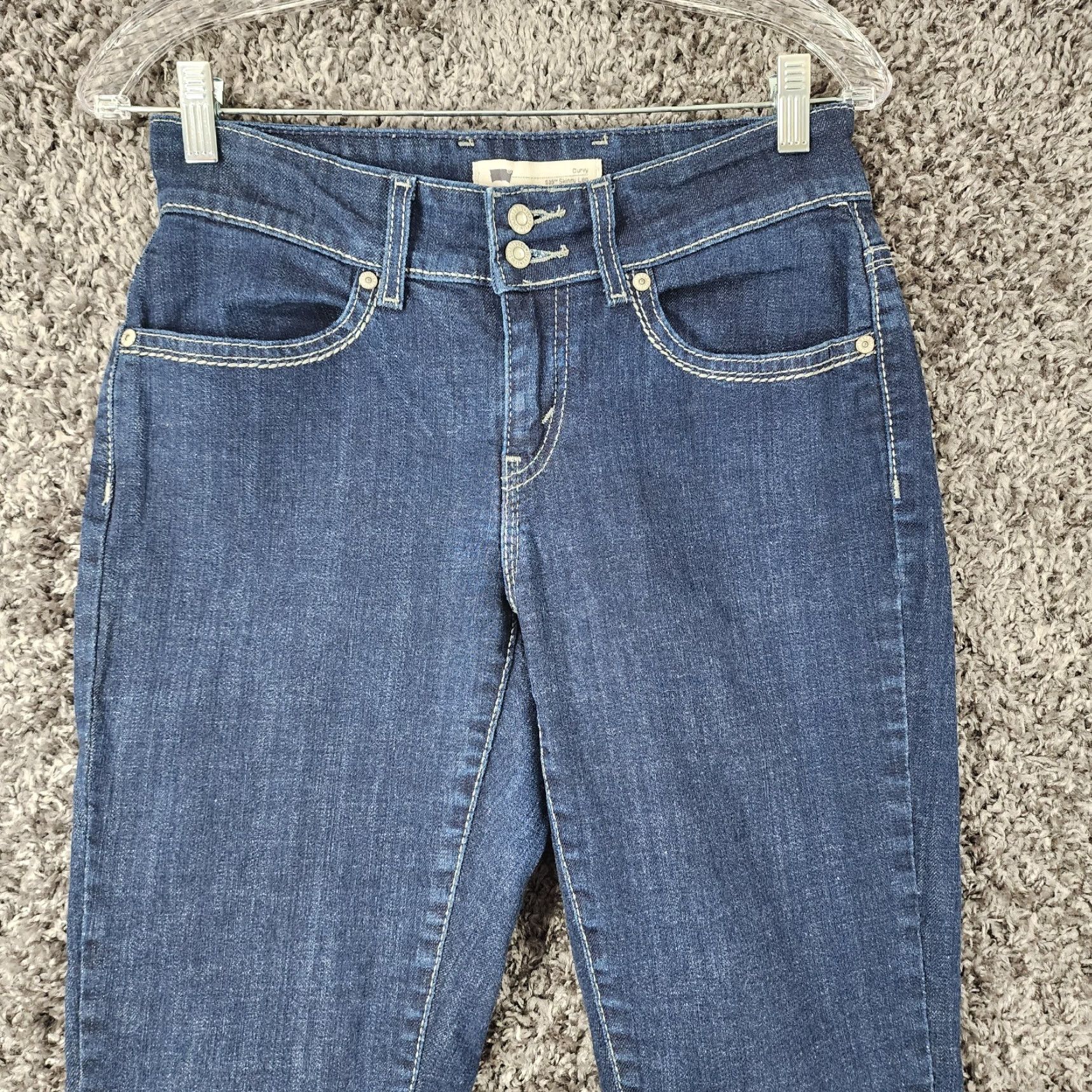 Levi's Levis 529 Womens Skinny Blue Jeans Size 8 Regular Size 30" / US 8 / IT 44 - 2 Thumbnail