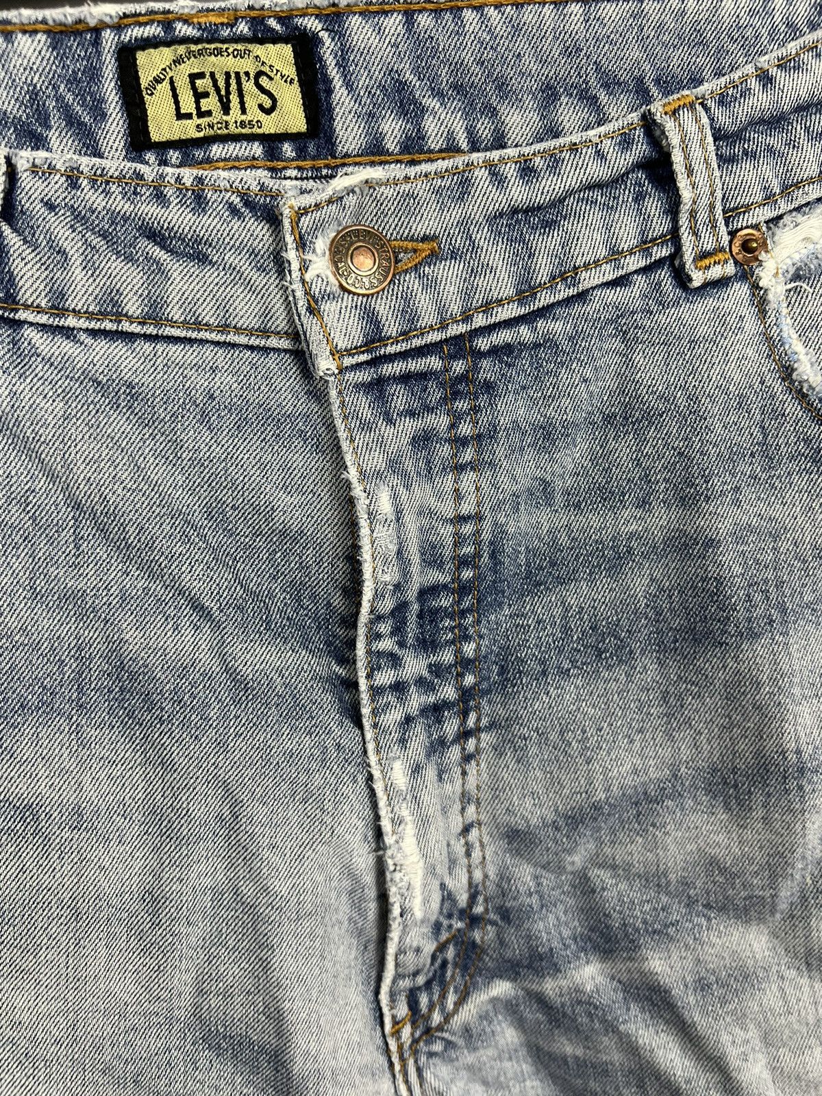 Levi's Vintage Clothing Rare Levi’s vintage custom patchwork silver tab jeans shorts Size 27" / US 4 / IT 40 - 11 Thumbnail