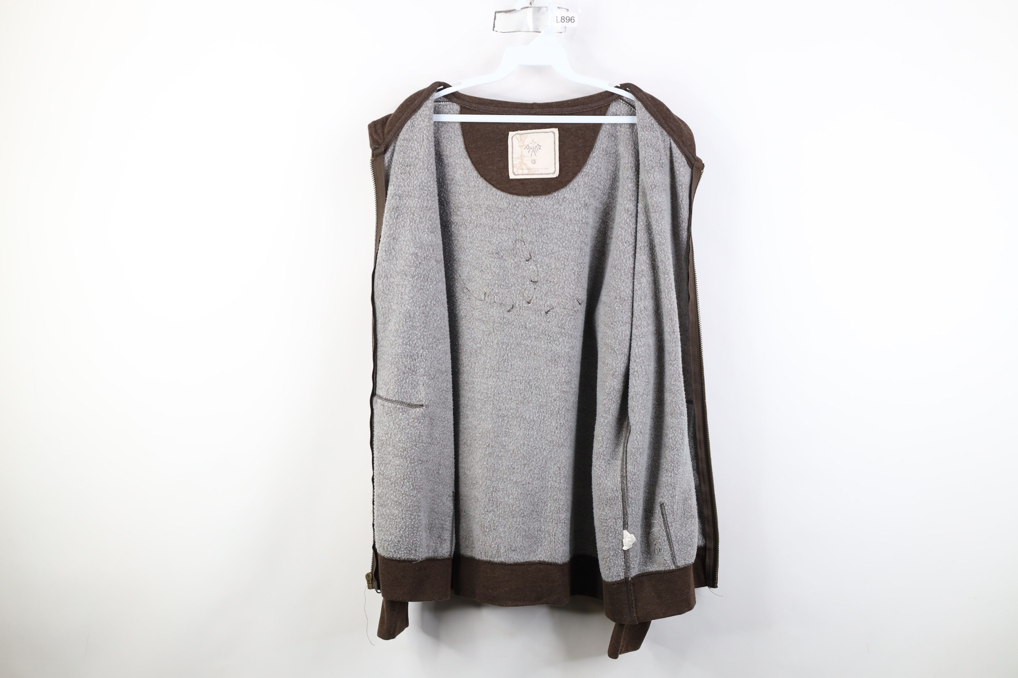Prana Vintage prAna Breathe Spell Big Logo Full Zip Hoodie Brown Size US L / EU 52-54 / 3 - 10 Thumbnail