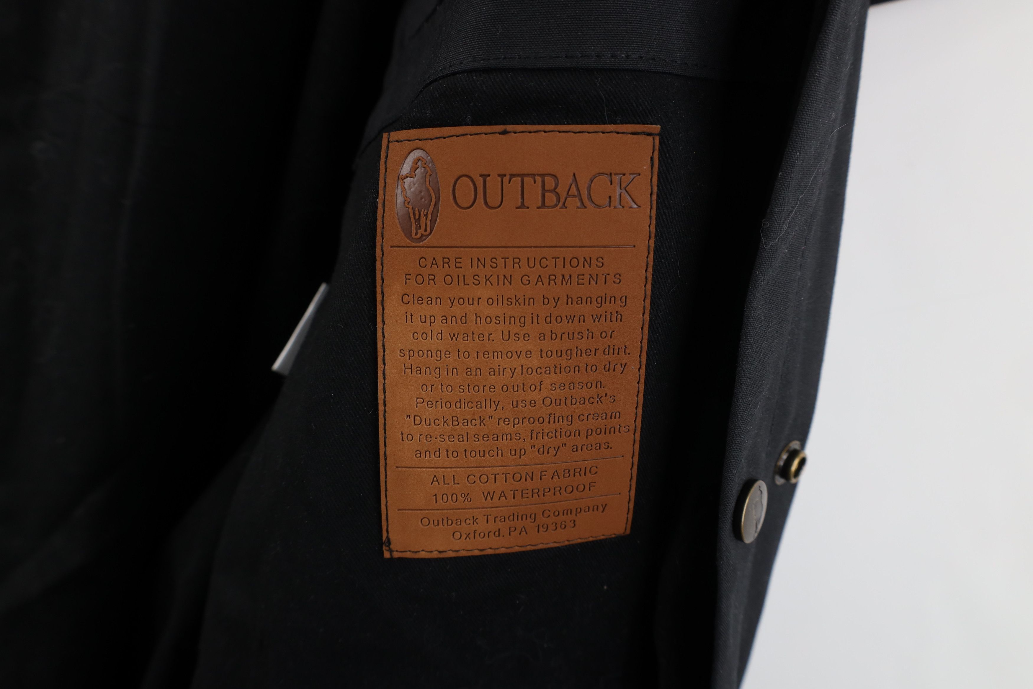Vintage Vintage Streetwear Oilskin Western Duster Jacket Black Size US L / EU 52-54 / 3 - 11 Thumbnail