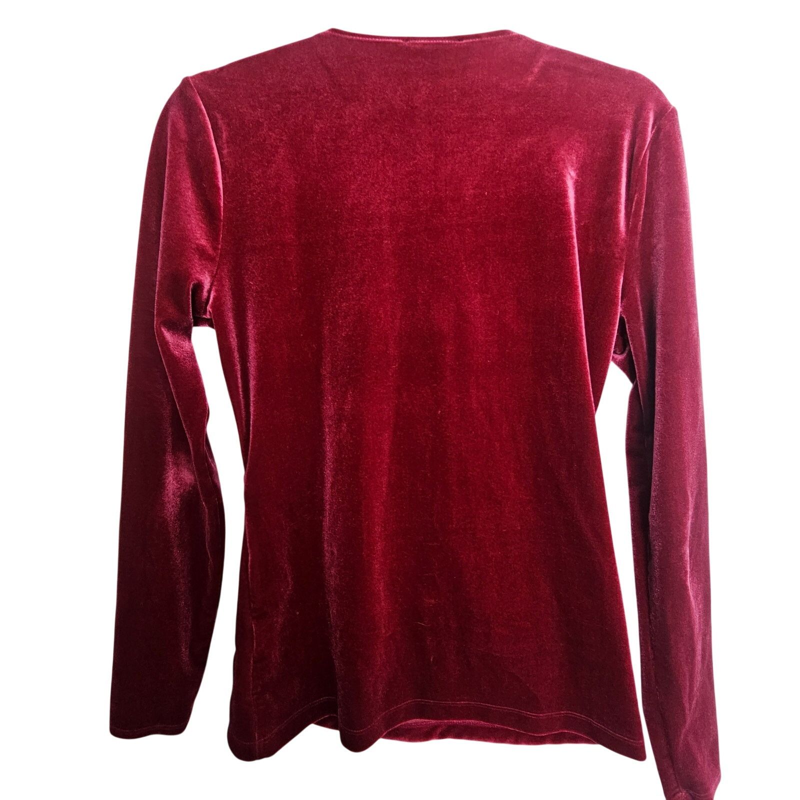 J.Crew J. Crew Womens Velvet Surplice Top Sz S Stretch Date Night Size S / US 4 / IT 40 - 9 Thumbnail