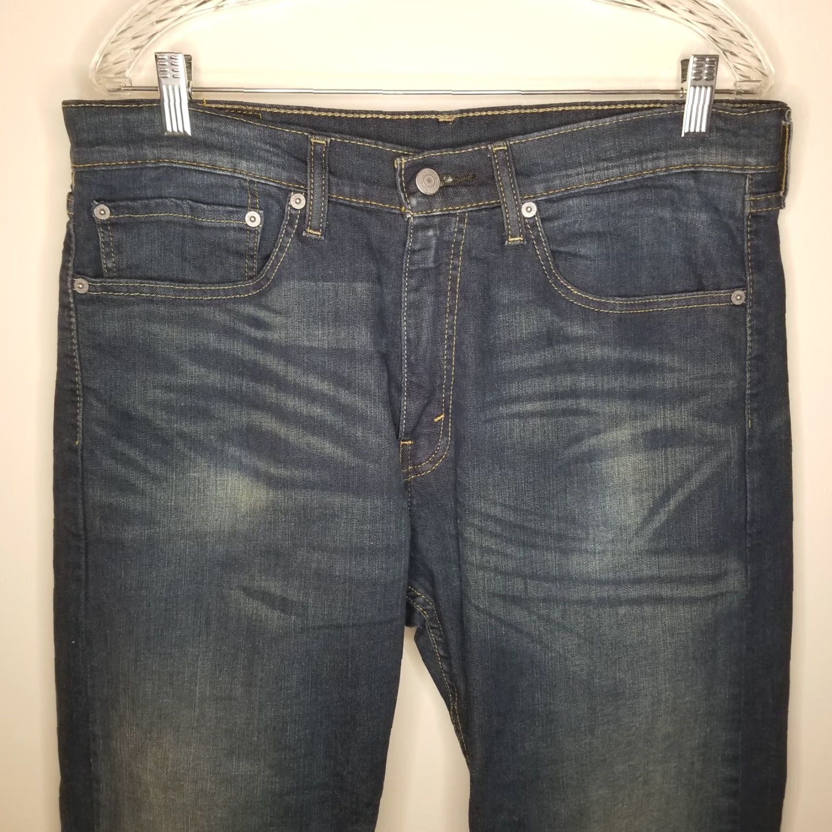 Levi's VINTAGE (if applicable) – Levi's 505 Jeans – Jeans – Men – 34x30 – Distressed Straight Blue Denim – Levi's 505 – 34x30 Mens Jeans Size US 34 / EU 50 - 2 Thumbnail