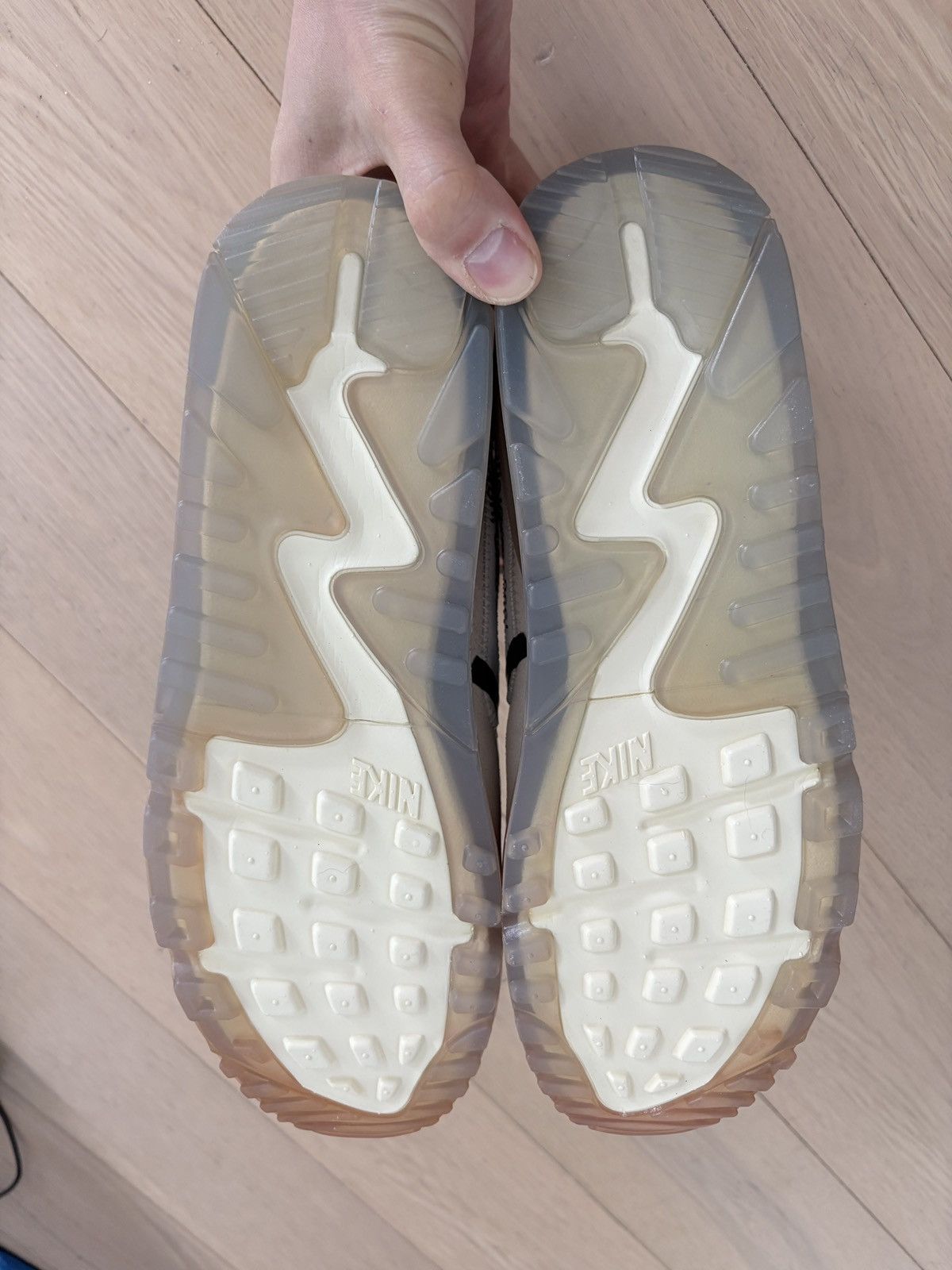 Nike × Off-White The 10 Nike Air Max 90 Sail Mens 8.5 NBIB Size US 8.5 / EU 41-42 - 12 Thumbnail