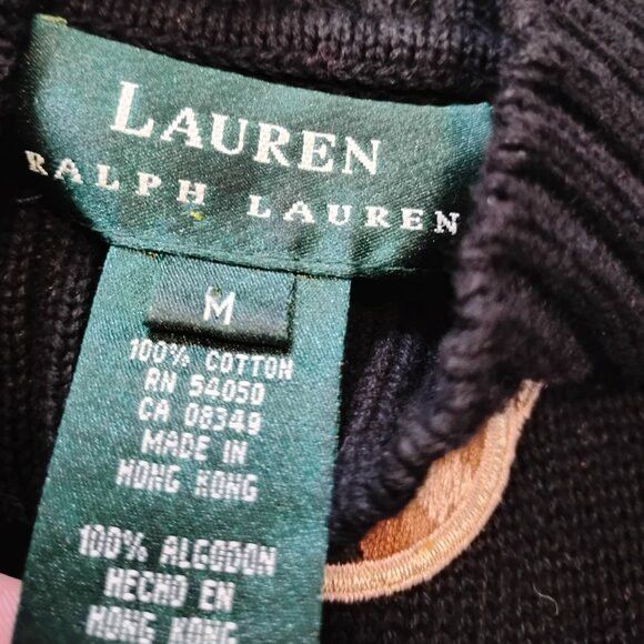 Ralph Lauren Ralph Lauren Equestrian Horse Mock Neck Sweater Green Label Size US M / EU 48-50 / 2 - 4 Thumbnail