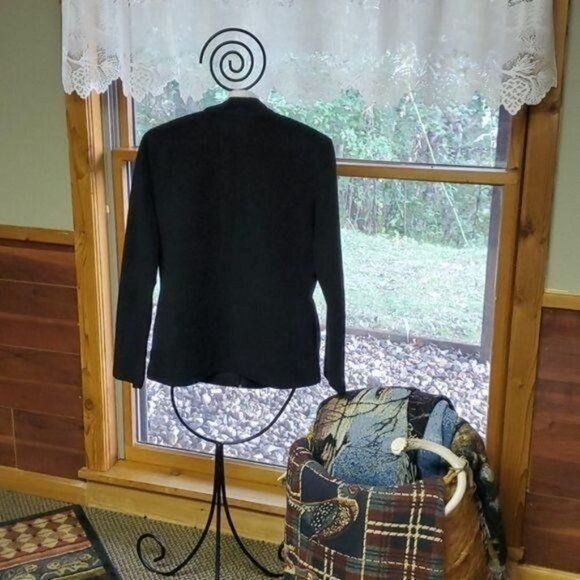Designer Breckenridge Embroidered Holiday Black Full Zippered Fleece Size S / US 4 / IT 40 - 8 Thumbnail