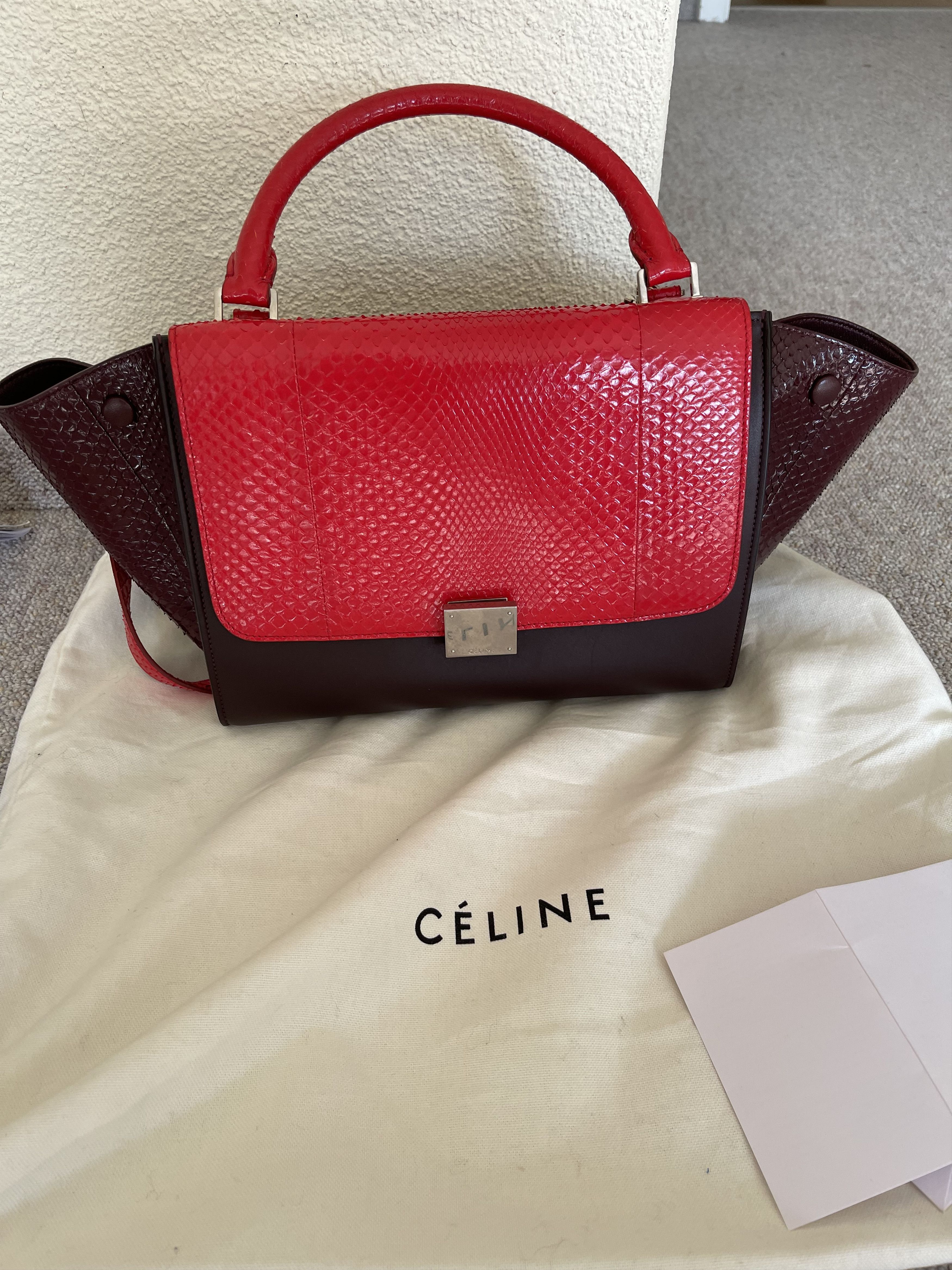 Celine Celine Small Trapeze Python Bag Size ONE SIZE - 5 Thumbnail