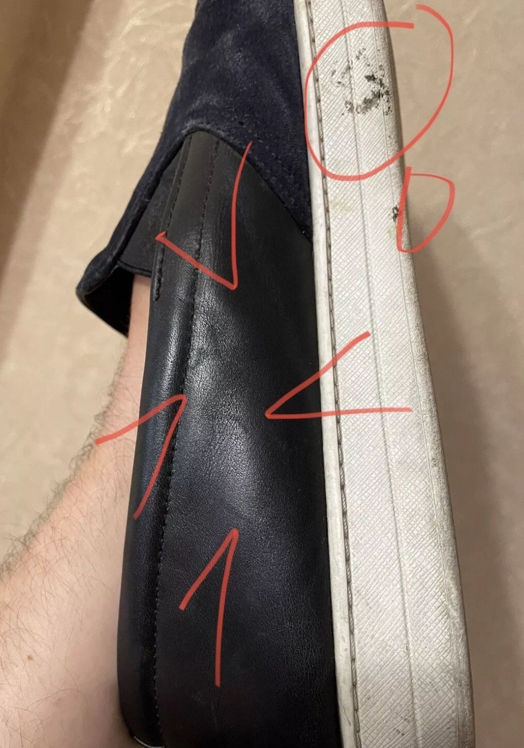 Prada Prada slip one size 13 US gray/black Size US 13 / EU 46 - 14 Thumbnail