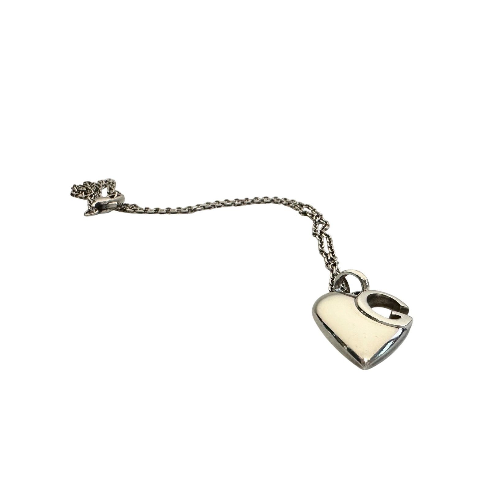 Gucci Gucci G Charlotte Heart in Solid Sterling Silver Size ONE SIZE - 5 Thumbnail