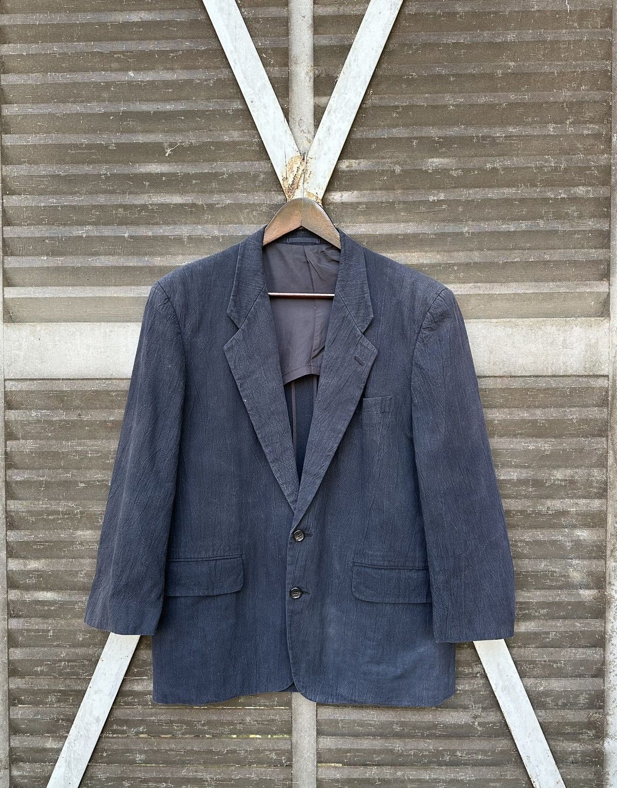 Comme des Garcons **grail**Vintage Comme Des Garcons Homme Faded Linen Jacket Size US S / EU 44-46 / 1 - 2 Thumbnail