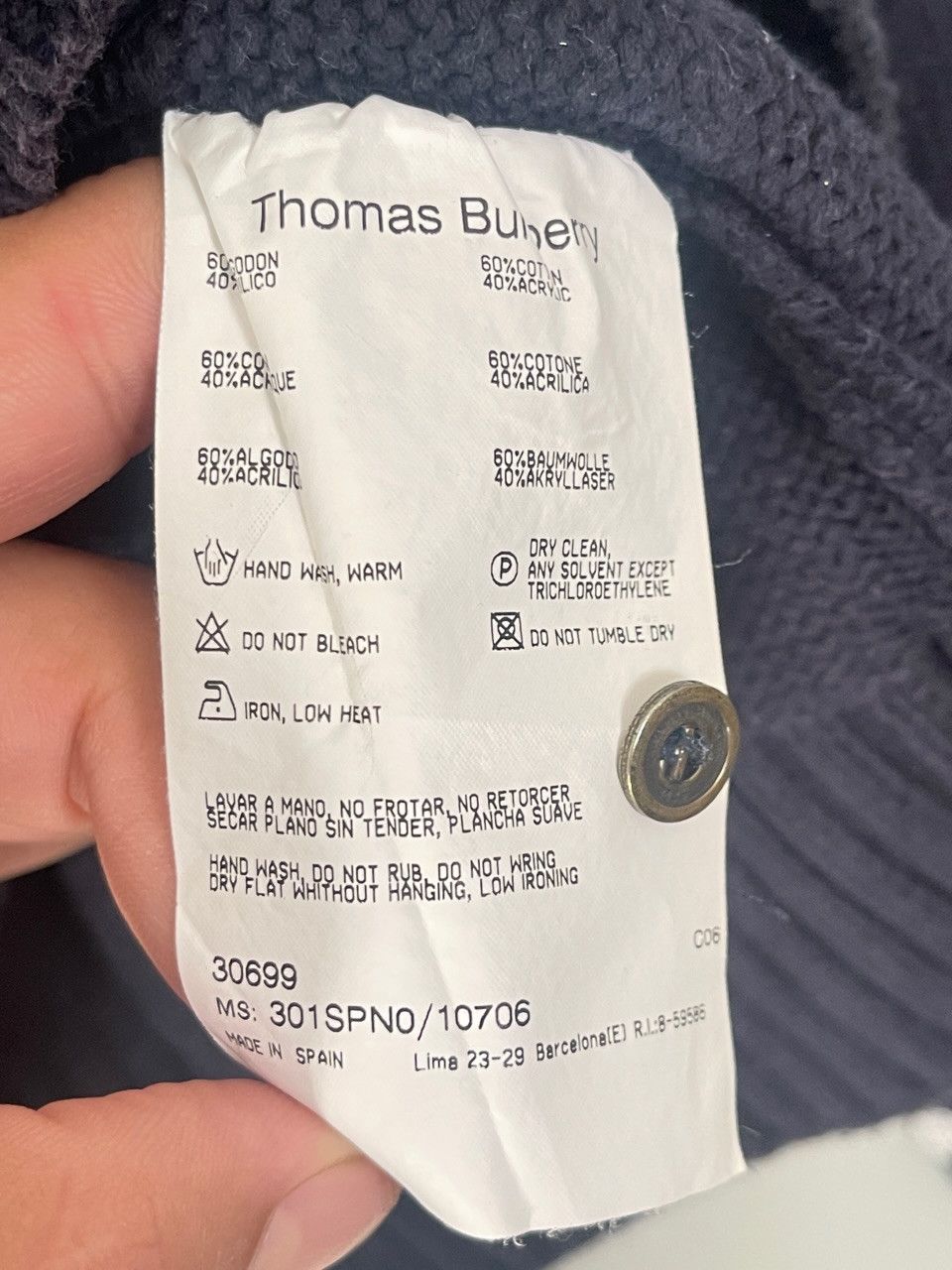 Burberry 🔥 TB Burberry sweater heavy knitted halfzip size L Size US L / EU 52-54 / 3 - 5 Thumbnail