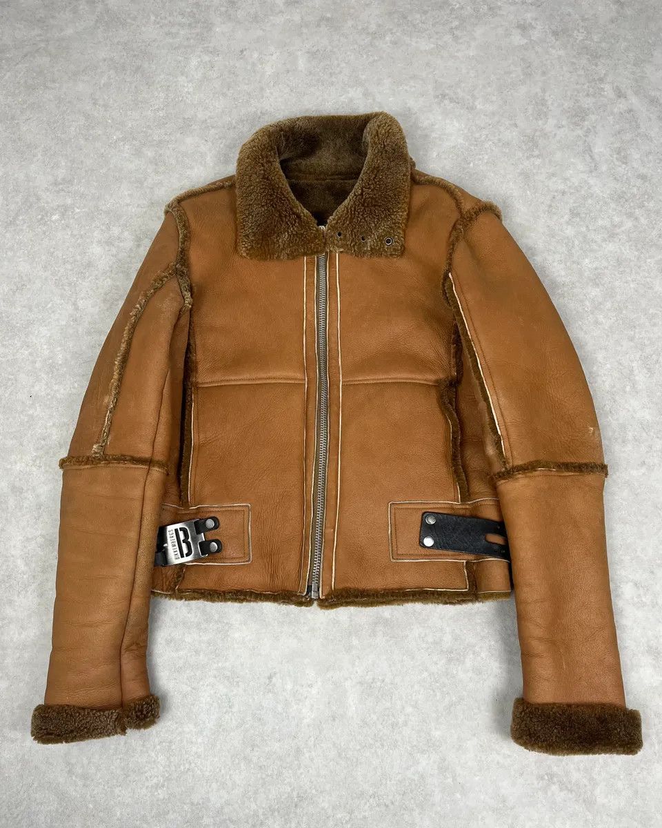 Dirk Bikkembergs 2000s Dirk Bikkembergs Brown Shearling Leather Jacket Size US M / EU 48-50 / 2 - 1 Thumbnail