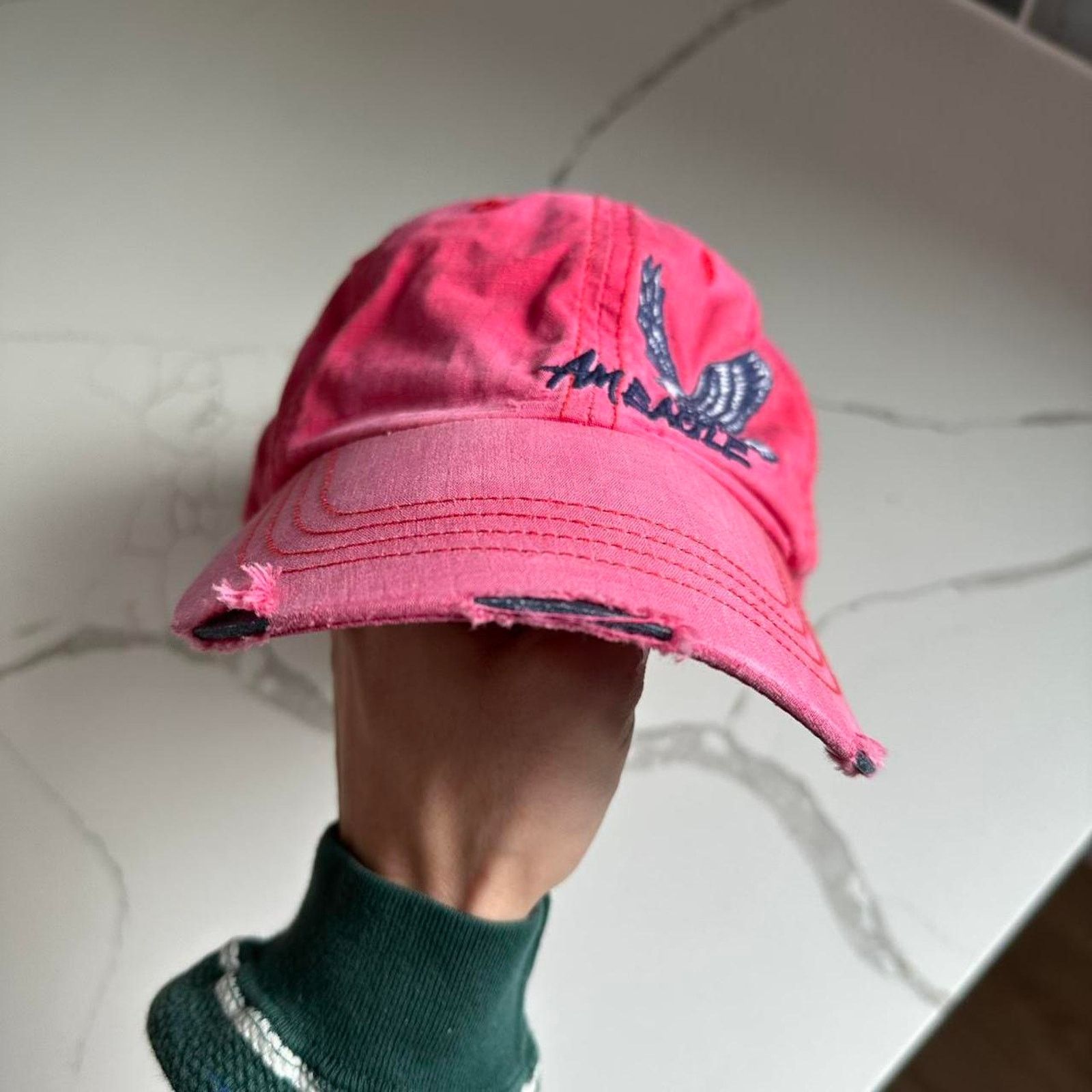 American Eagle Outfitters × Vintage Vintage 00s American Eagle Sporty Varsity Baseball Hat Cap Size ONE SIZE - 4 Thumbnail