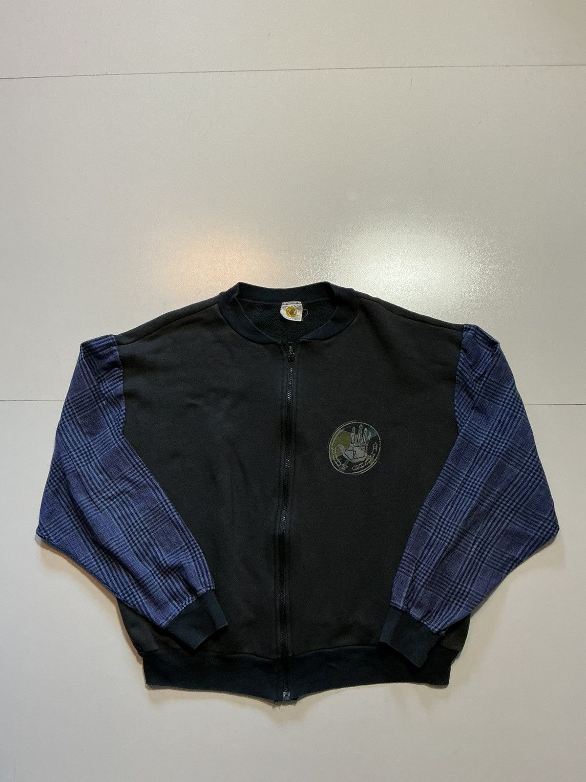 Body Glove Vintage 1988 80s Body Glove Plaid Sleeve Zip Surf Jacket Size US L / EU 52-54 / 3 - 1 Thumbnail