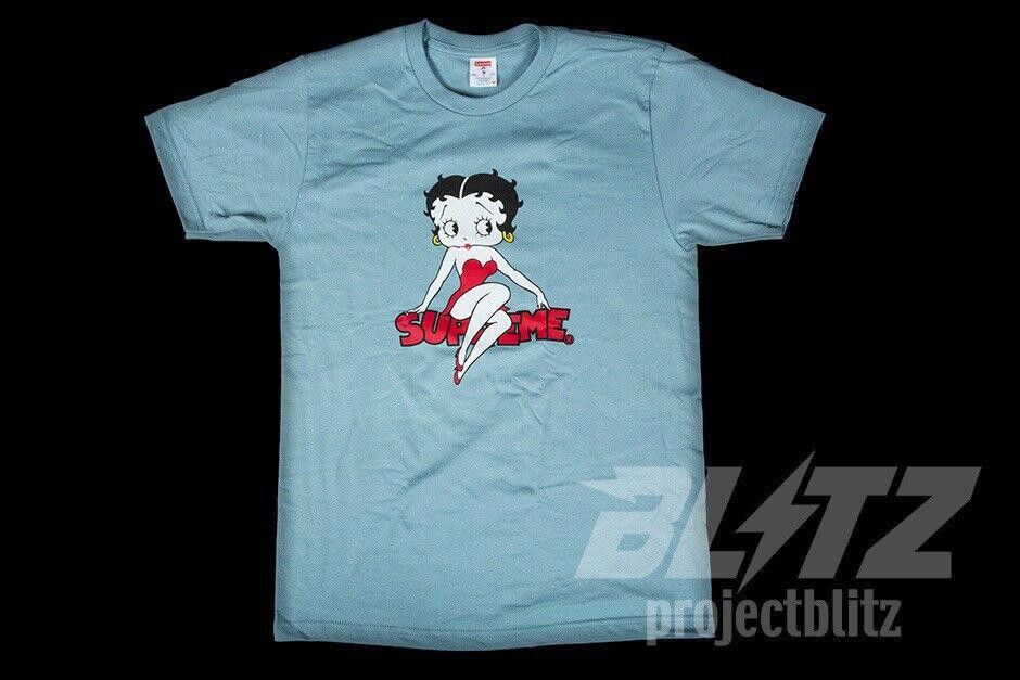 Supreme SS16 Supreme Betty Boop Tee T-shirt Slate Blue Large L 2016 Size US L / EU 52-54 / 3 - 2 Thumbnail