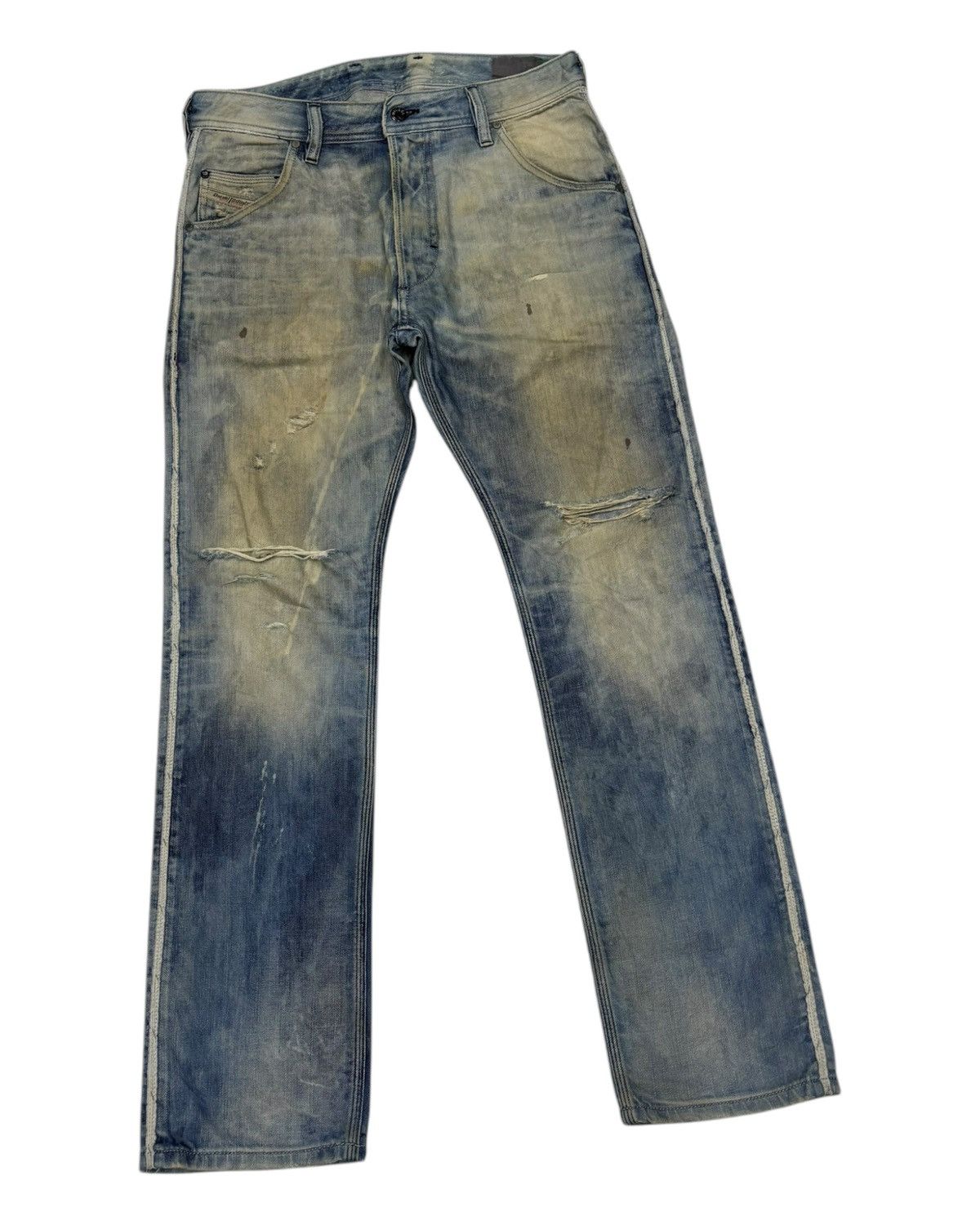 Diesel 🔥OG DIESEL ROCKSTAR BLEACH DISTRESSED DENIM JEANS Size US 32 / EU 48 - 3 Thumbnail