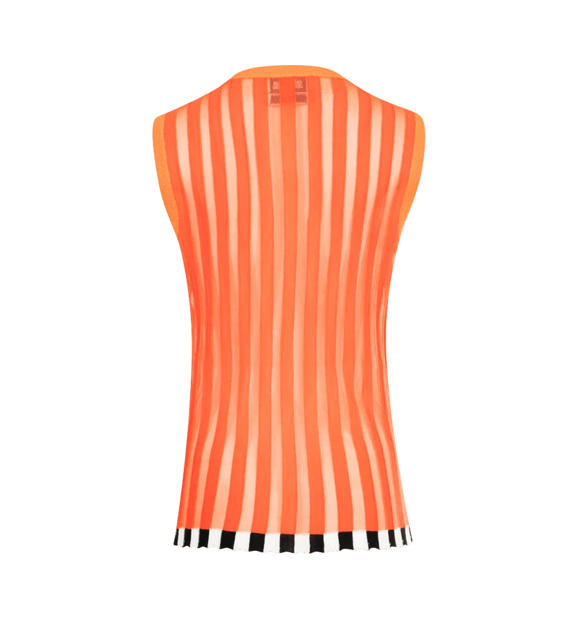 Christopher John Rogers o1h1sh11225 Pleated Shell With Alpaca Trim in Orange Size M / US 6-8 / IT 42-44 - 2 Thumbnail