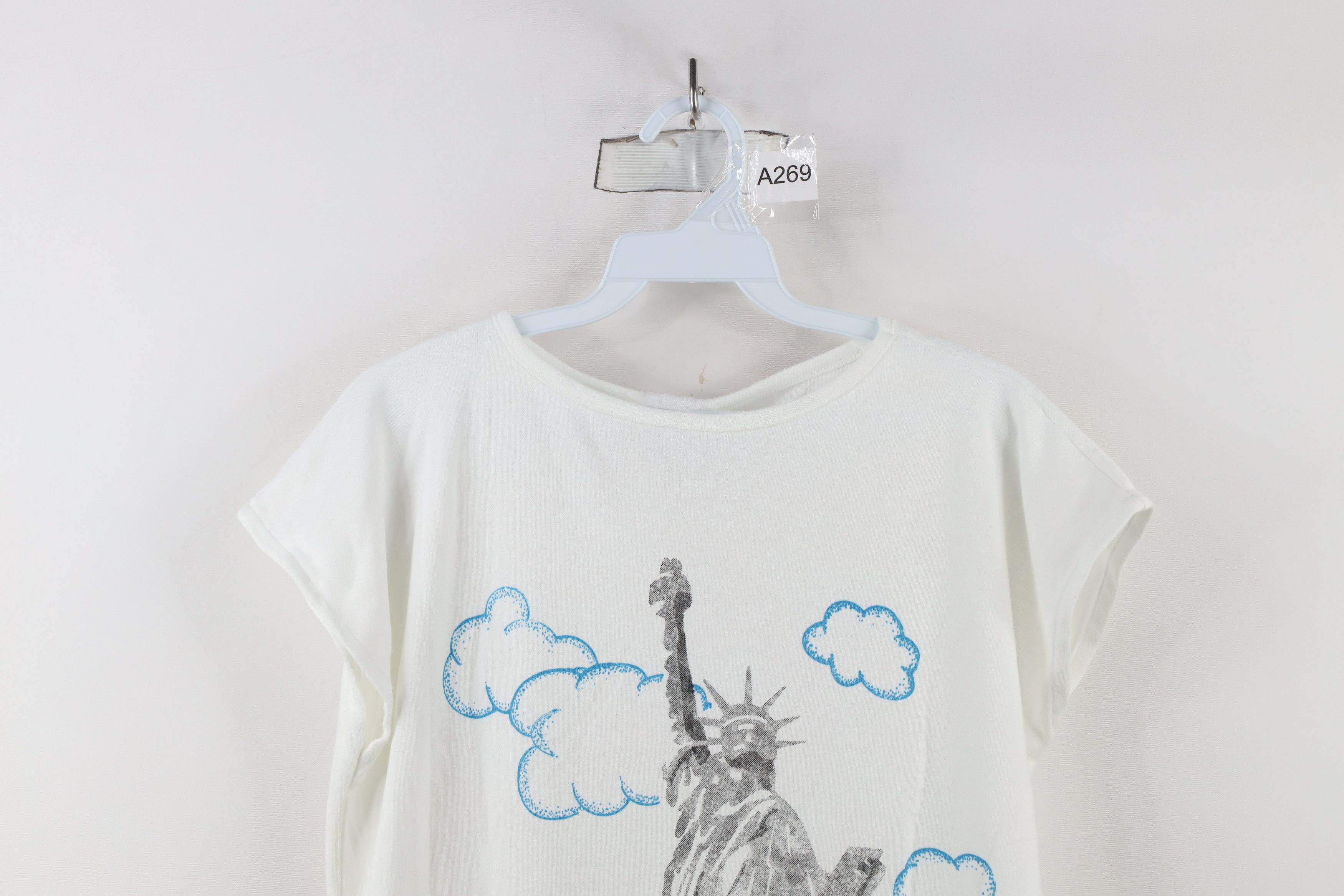 Vintage Vintage 80s Miami Mice New York Dolman Sleeve Muscle T-Shirt Size M / US 6-8 / IT 42-44 - 2 Thumbnail