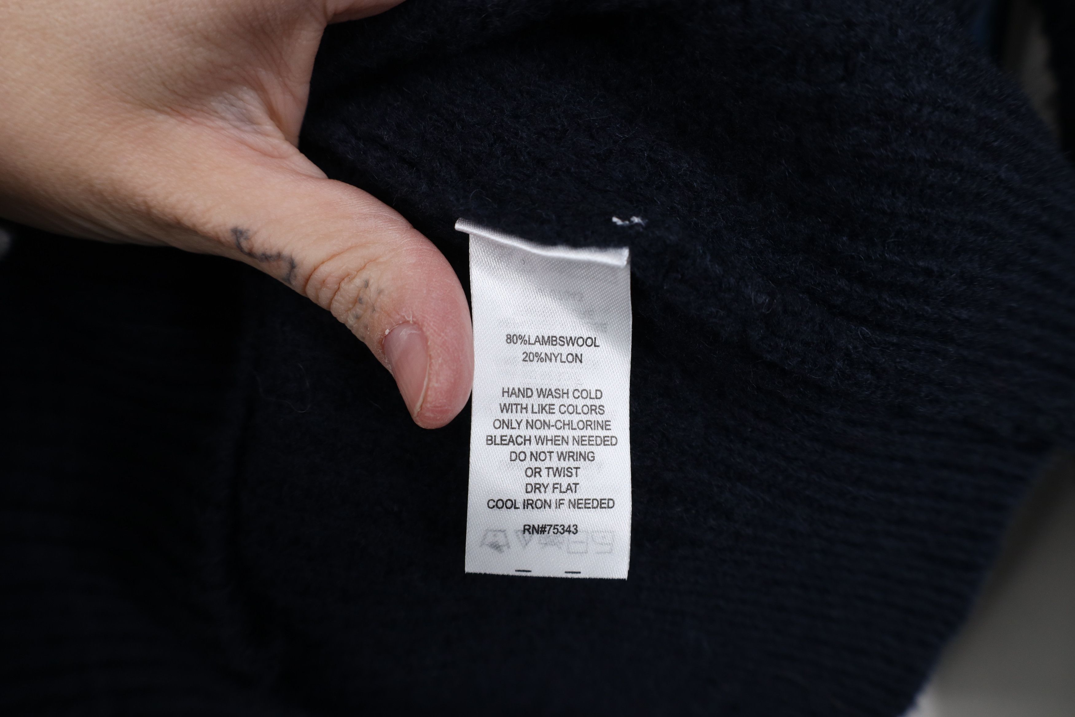 Vintage Deadstock Vintage Y2K Streetwear Lambswool Knit Sweater Blue Size US S / EU 44-46 / 1 - 7 Thumbnail