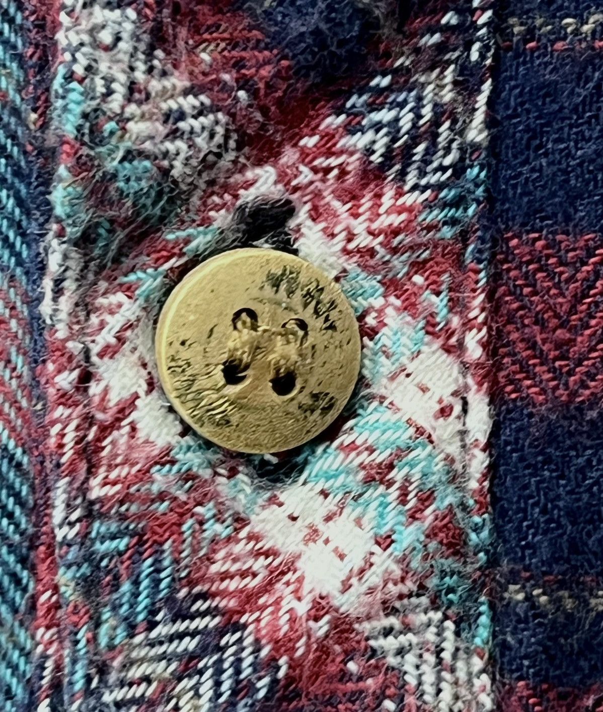 Japanese Brand Vintage TITICACA Grunge Tartan Patchwork Long Cotton Flannel Size S / US 4 / IT 40 - 5 Thumbnail