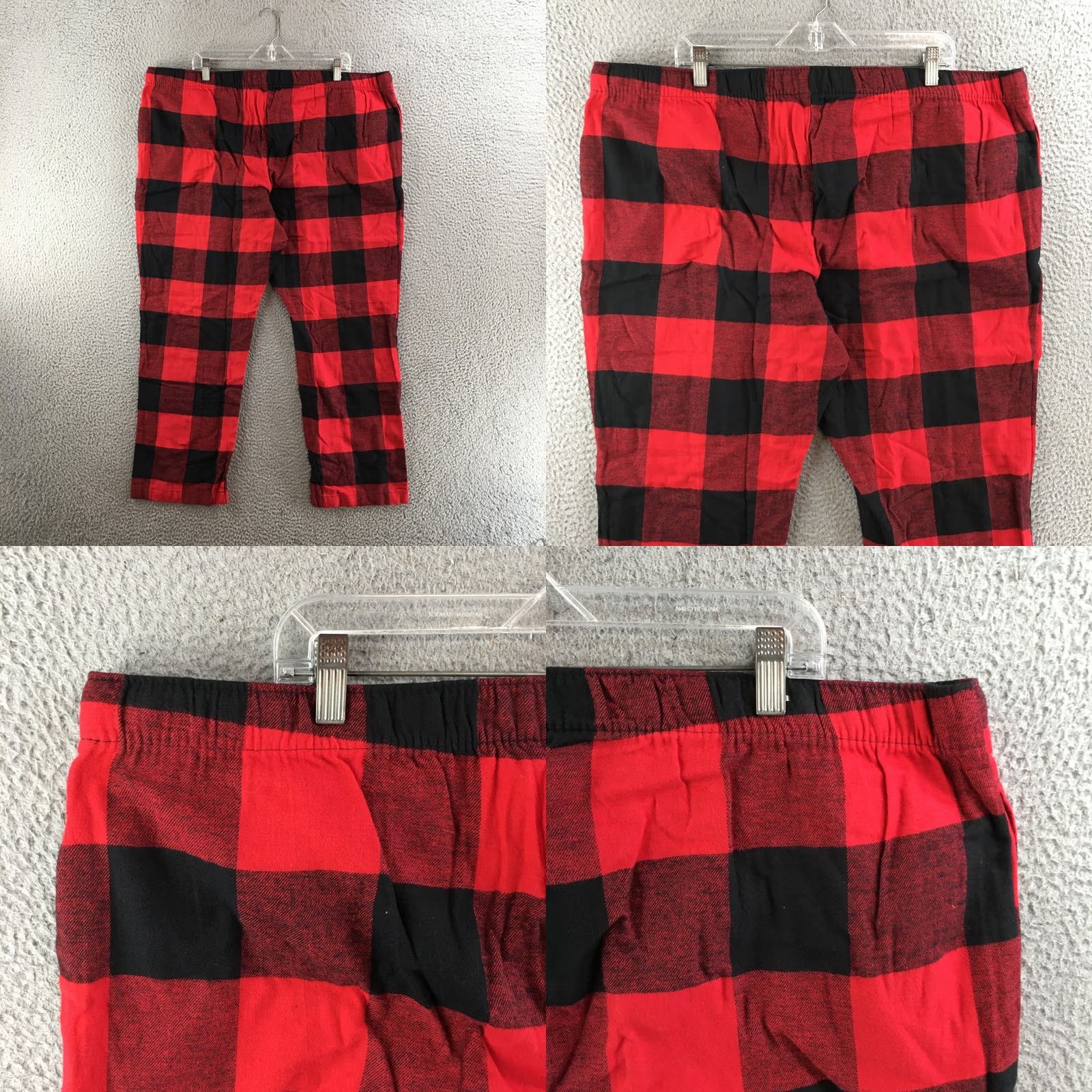 Old Navy Old Navy Pants Mens 2XL Red Plaid Pajama Drawstring Elastic Waist Lounge Pants Size US 39 - 9 Thumbnail