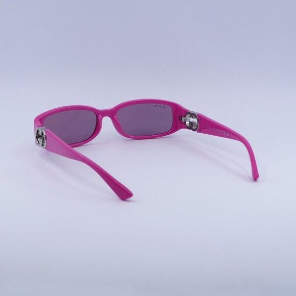 Gucci Gucci GG1661S 004 Sunglasses Fuchsia Rectangle Frame, Pink Size ONE SIZE - 9 Thumbnail