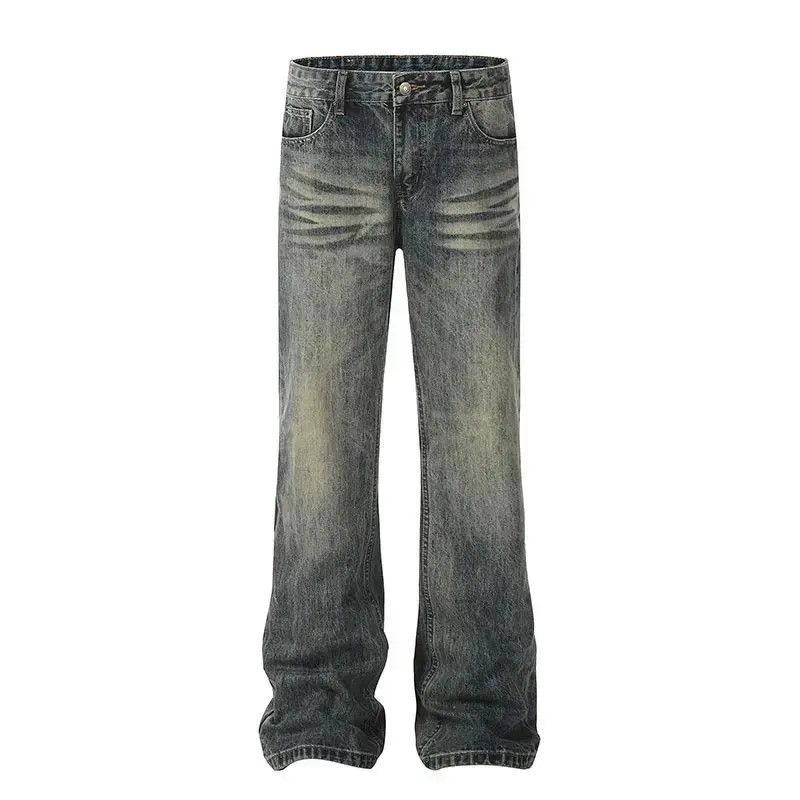 Japanese Brand Retro loose straight leg micro flared jeans Size US 30 / EU 46 - 5 Thumbnail