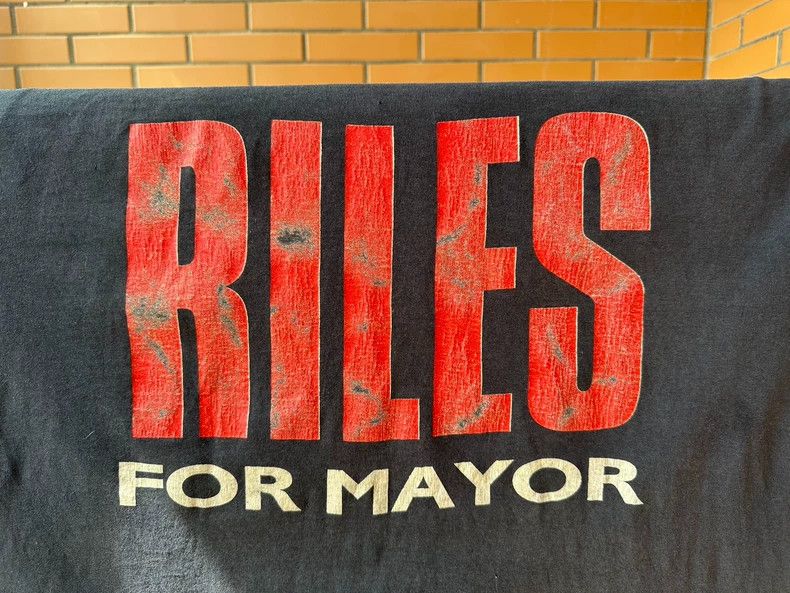 Vintage VintageTee 90s Riles For Mayor 2505-Nextarrow Size US XL / EU 56 / 4 - 3 Thumbnail
