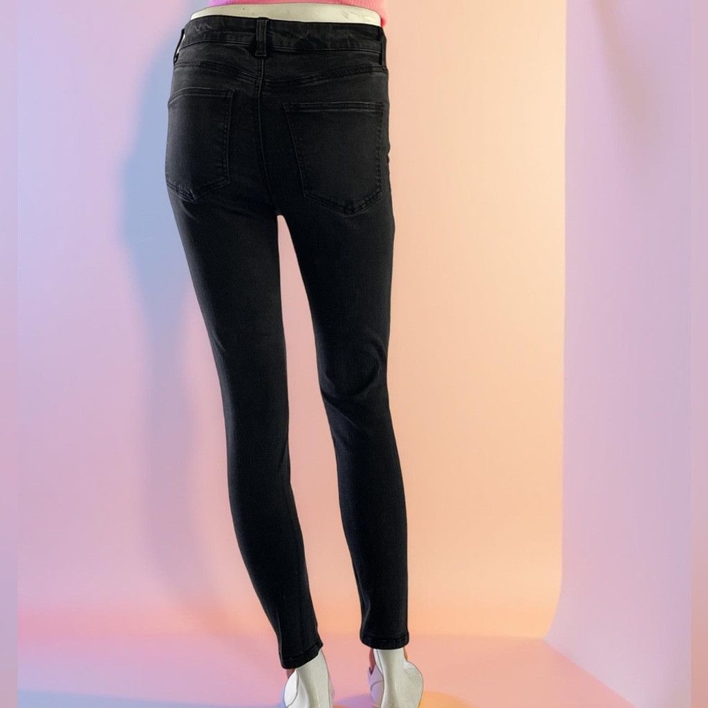 Other Refuge size 2 Women's Black Distressed Skinny Jeans Size 22" - 2 Thumbnail