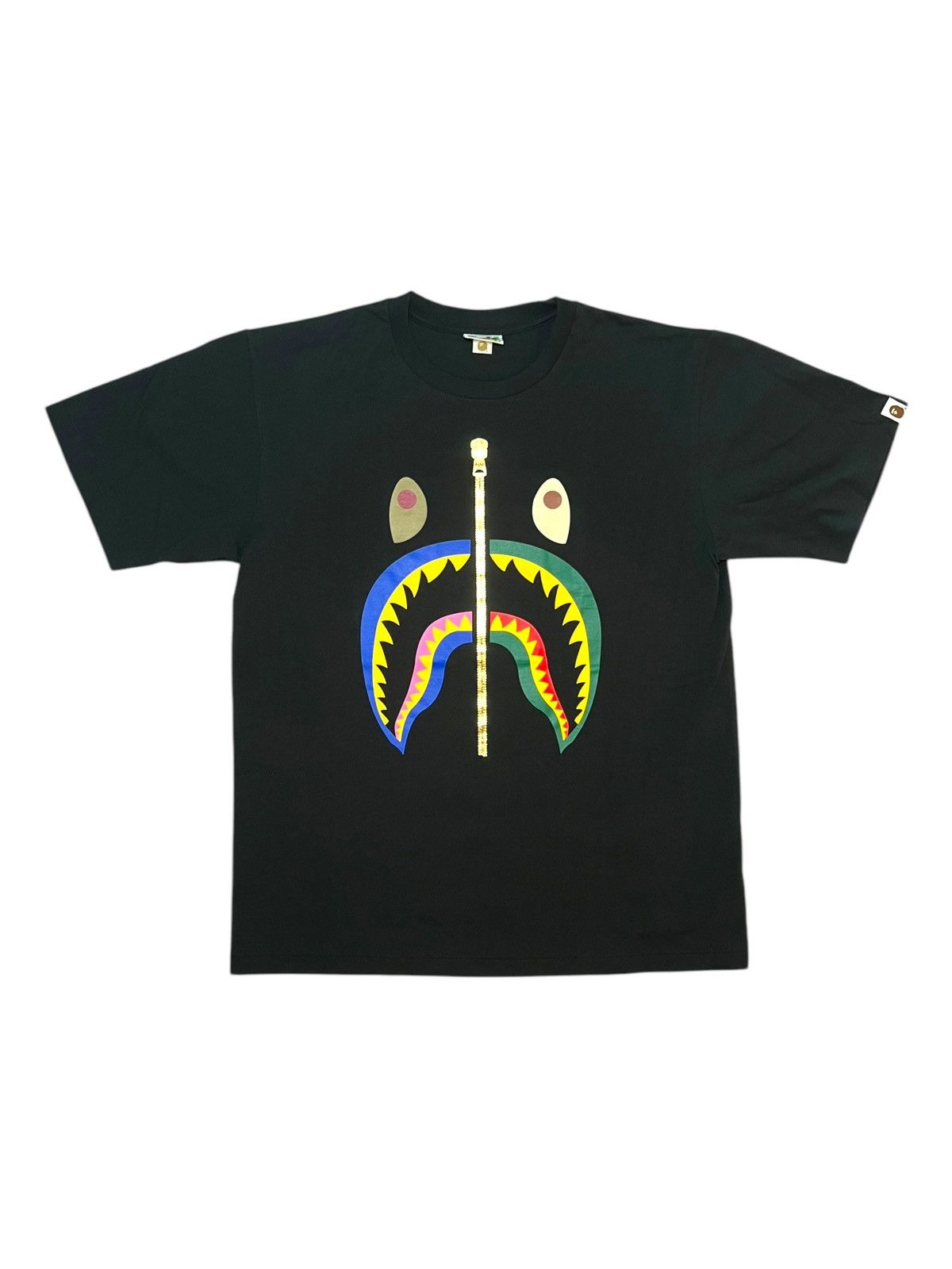 Black Bape Gold Shark T-Shirt