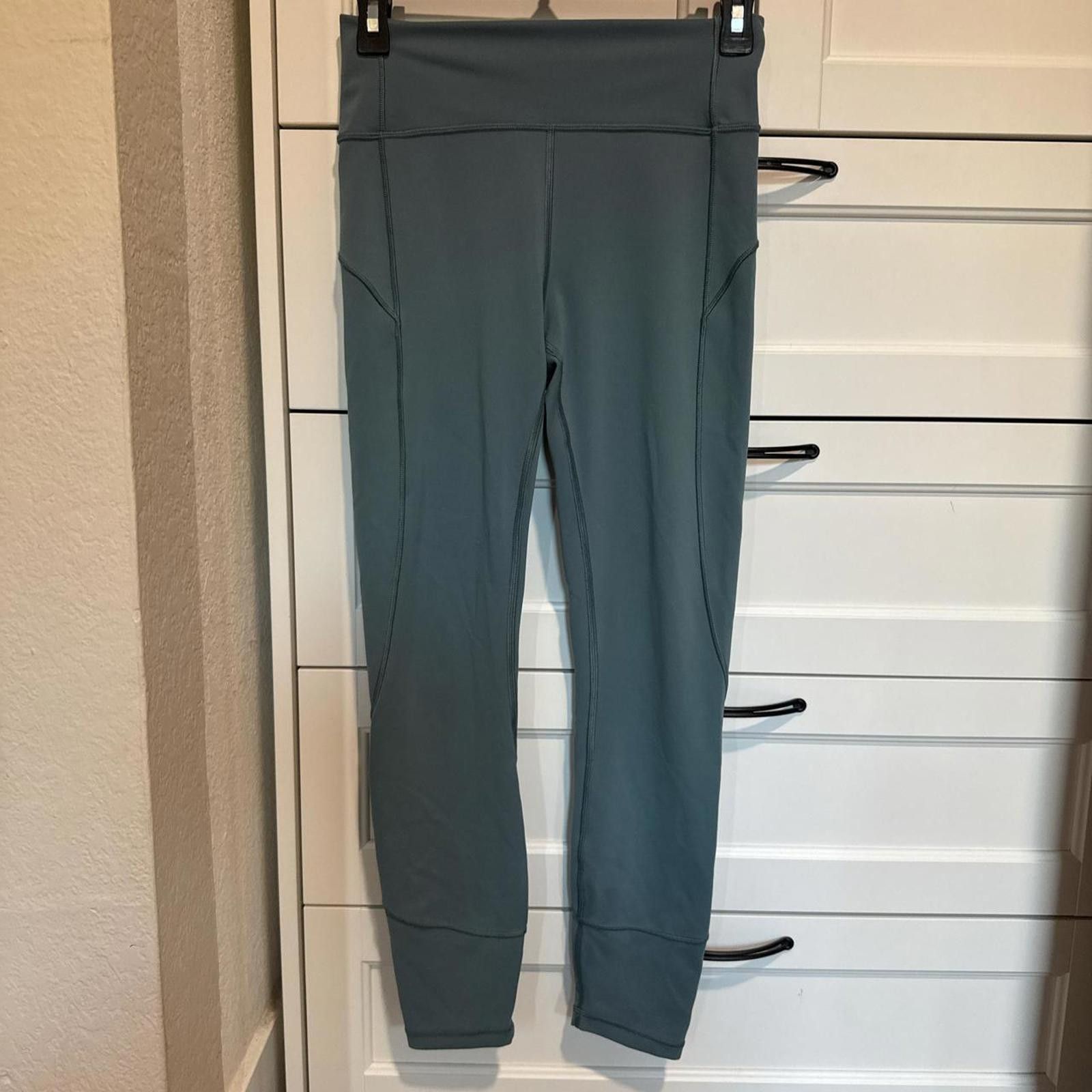 Lululemon Lululemon Legging Women's 6 Teal Size 28" / US 6 / IT 42 - 1 Thumbnail
