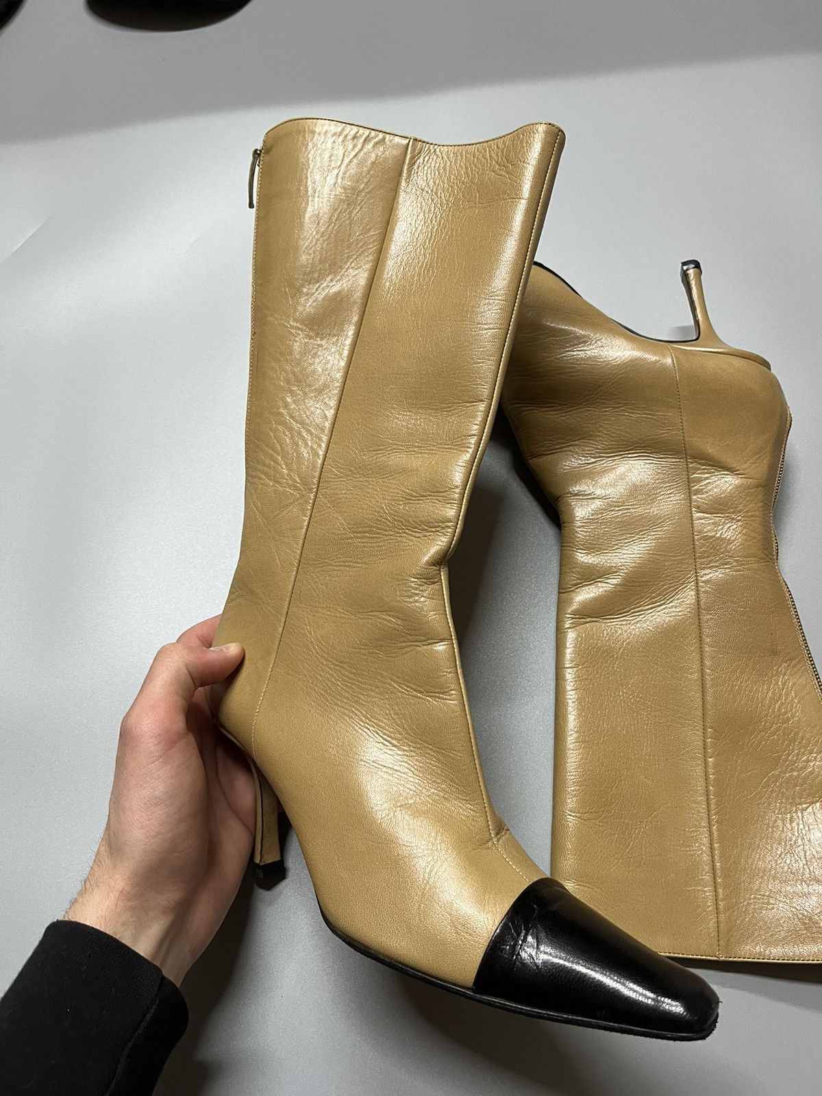 Jimmy Choo Black Jimmy Choo Zip Up High Heel Boots size 36 Size US 6 / IT 36 - 2 Thumbnail