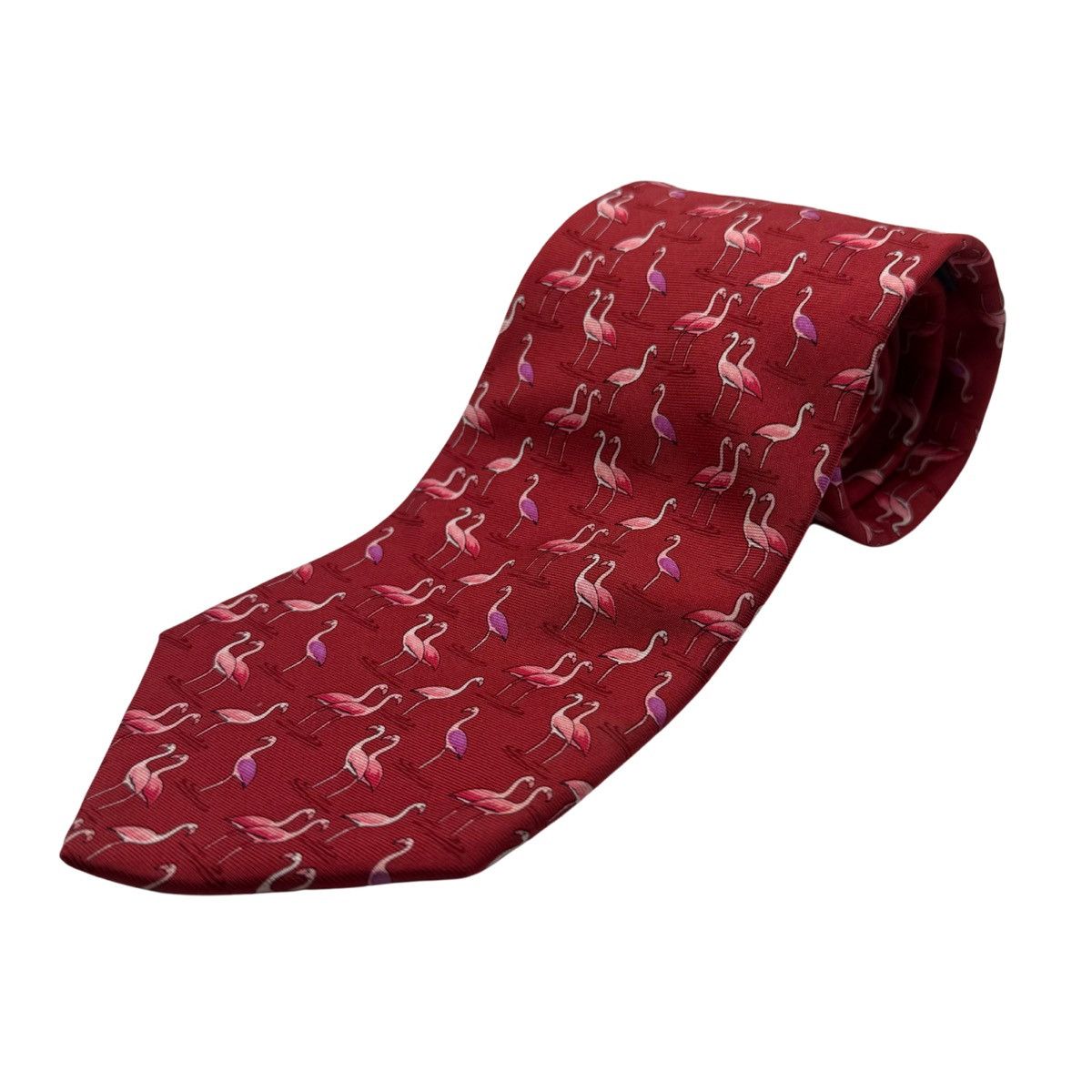 Brooks Brothers Brooks Brothers Silk Tie, Red Flamingo Print, Made in USA Size ONE SIZE - 1 Thumbnail