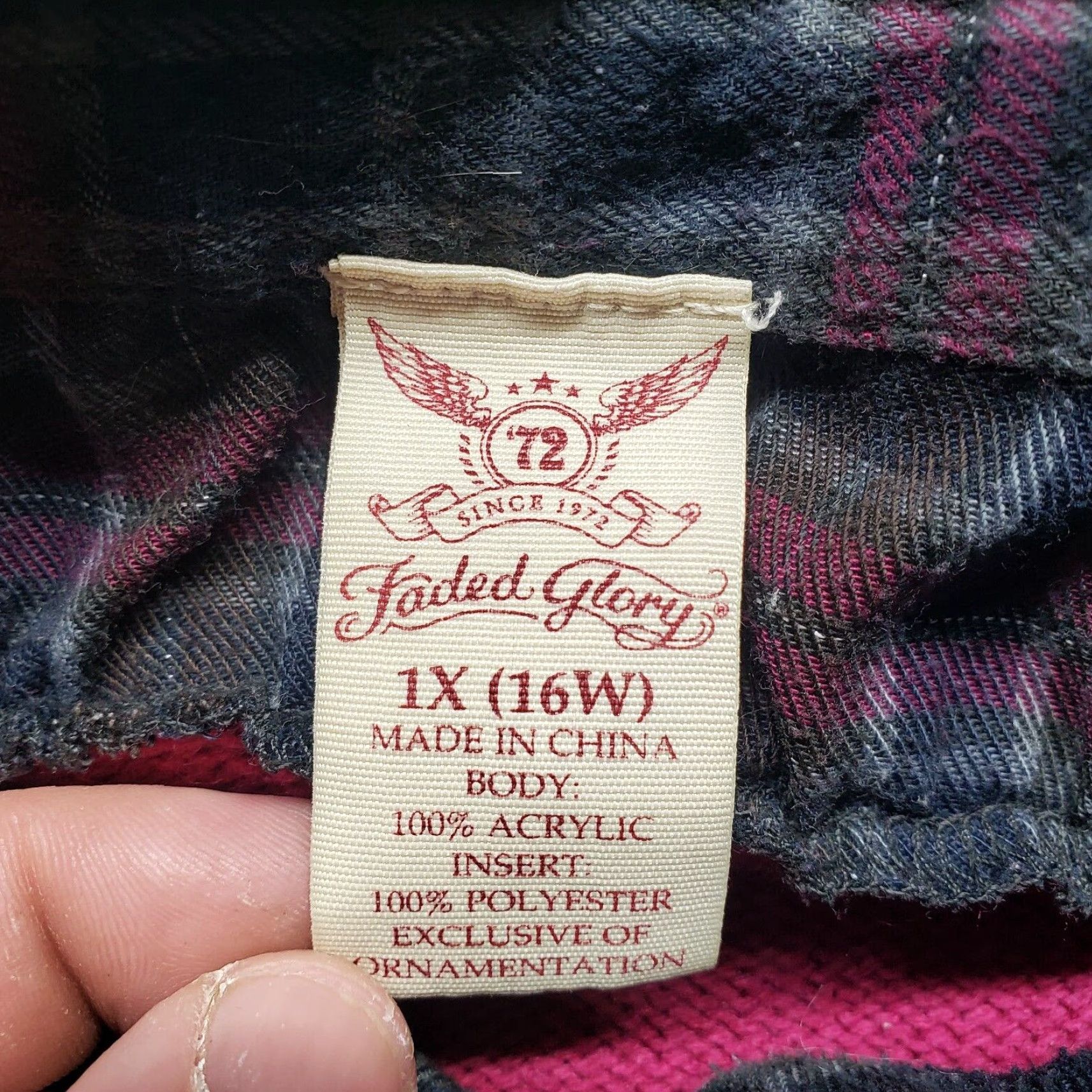 Faded Glory Faded Glory Women's Plus Size 1X Purple Sweater - Lightweight Knit Long Sleeve Pullover Shirt Size XL / US 12-14 / IT 48-50 - 2 Thumbnail