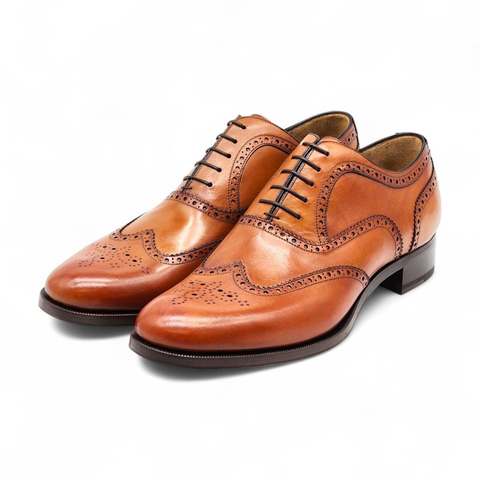 Christian Louboutin Brogue Leather Oxford Shoes Brown Eu 46 Us 13 Nwb $1295, Men's
