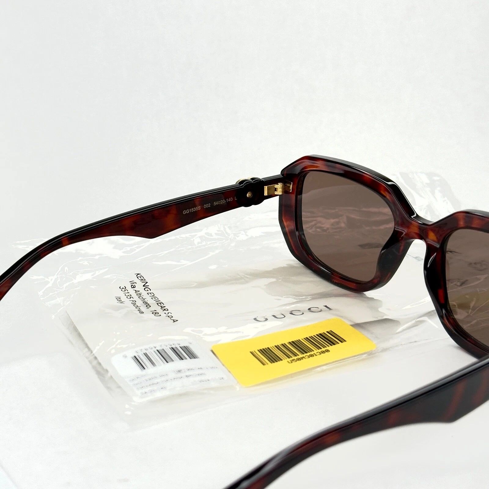 Gucci GUCCI 1535 Brown Geometric Gg1535S Runway Sunglasses 002 Size ONE SIZE - 6 Thumbnail