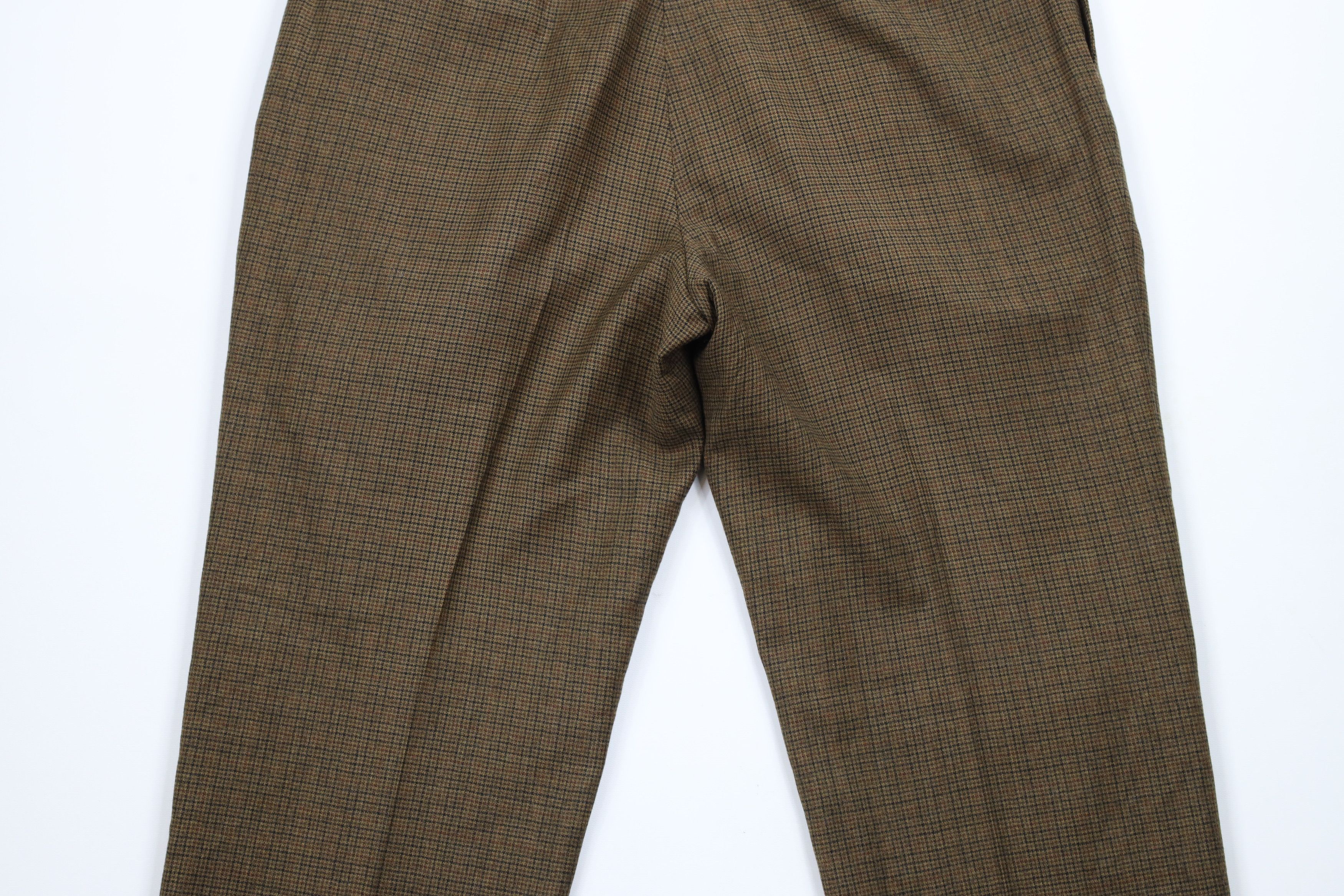 Vintage Vintage 90s Streetwear Wool Wide Leg Chino Pants Houndstooth Size 36 - 10 Thumbnail