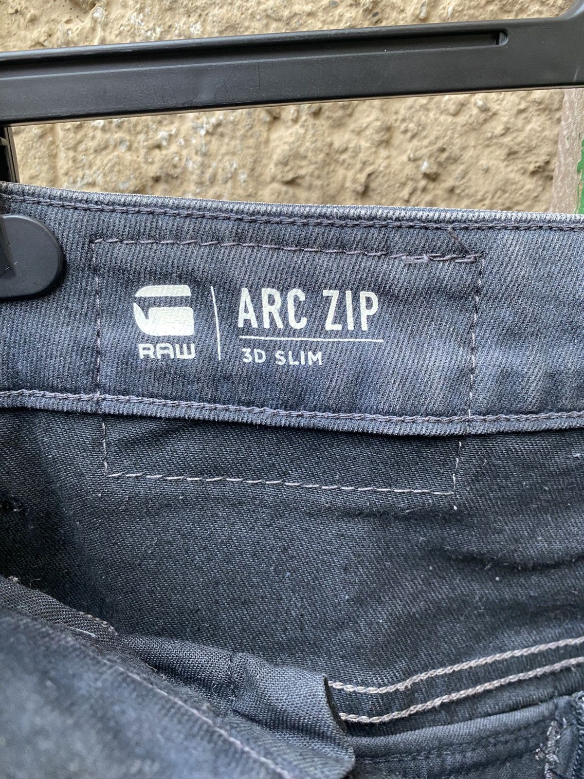 G-Star G Star Raw ARC Zip 3D Slim Waxed Denim Jeans Pants 30/32 Y2K Size US 30 / EU 46 - 10 Thumbnail