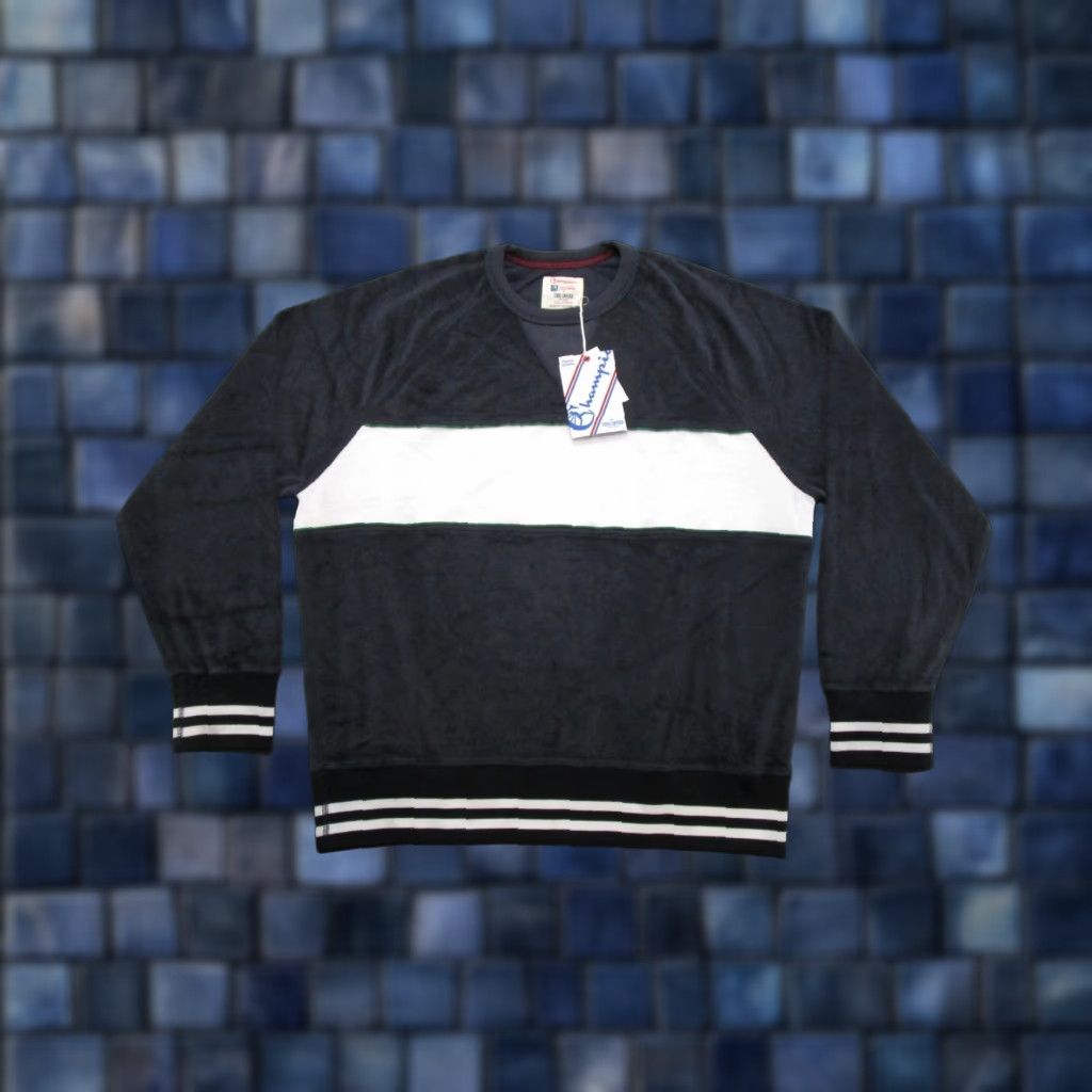 Champion Champion Sweatshirt Mens L NEW Todd Snyder Terry Cloth Colorblock Navy Blue Size US L / EU 52-54 / 3 - 1 Thumbnail