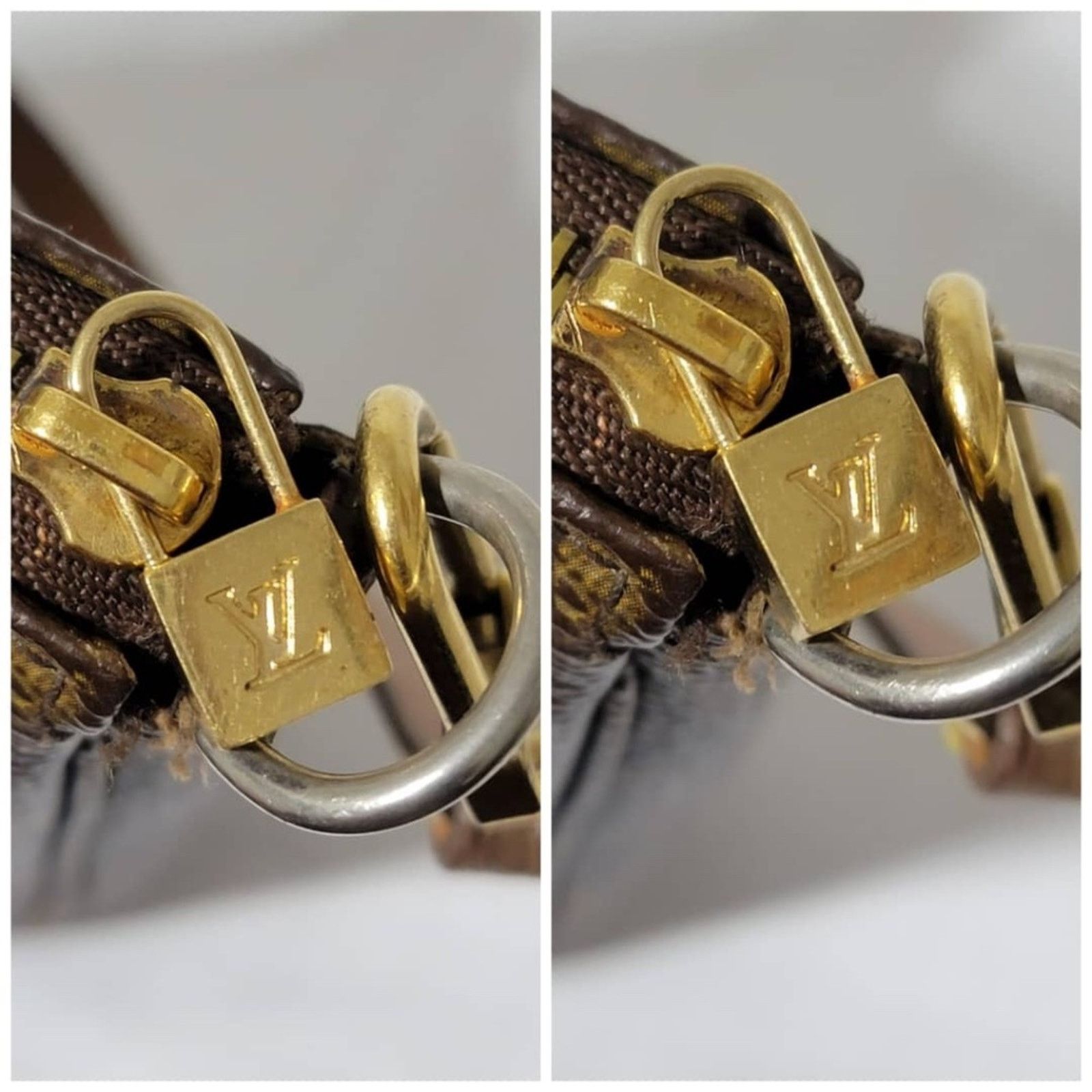 Louis Vuitton Authentic LOUIS VUITTON Monogram Pochette Accessoires Brown Size ONE SIZE - 4 Thumbnail