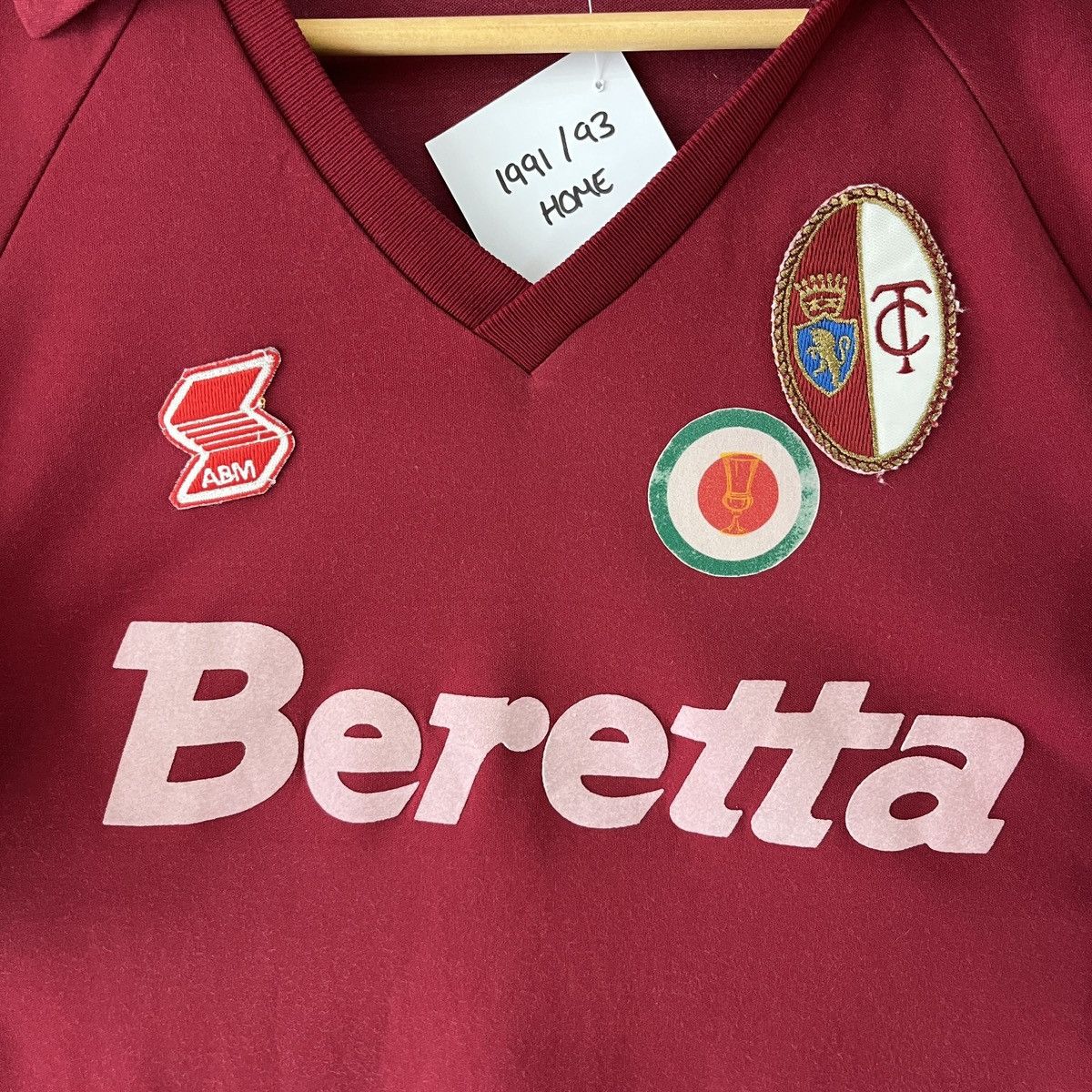 Other Vintage Torino FC 1990-93 Home ABM Football Jersey Shirt Size US L / EU 52-54 / 3 - 5 Thumbnail