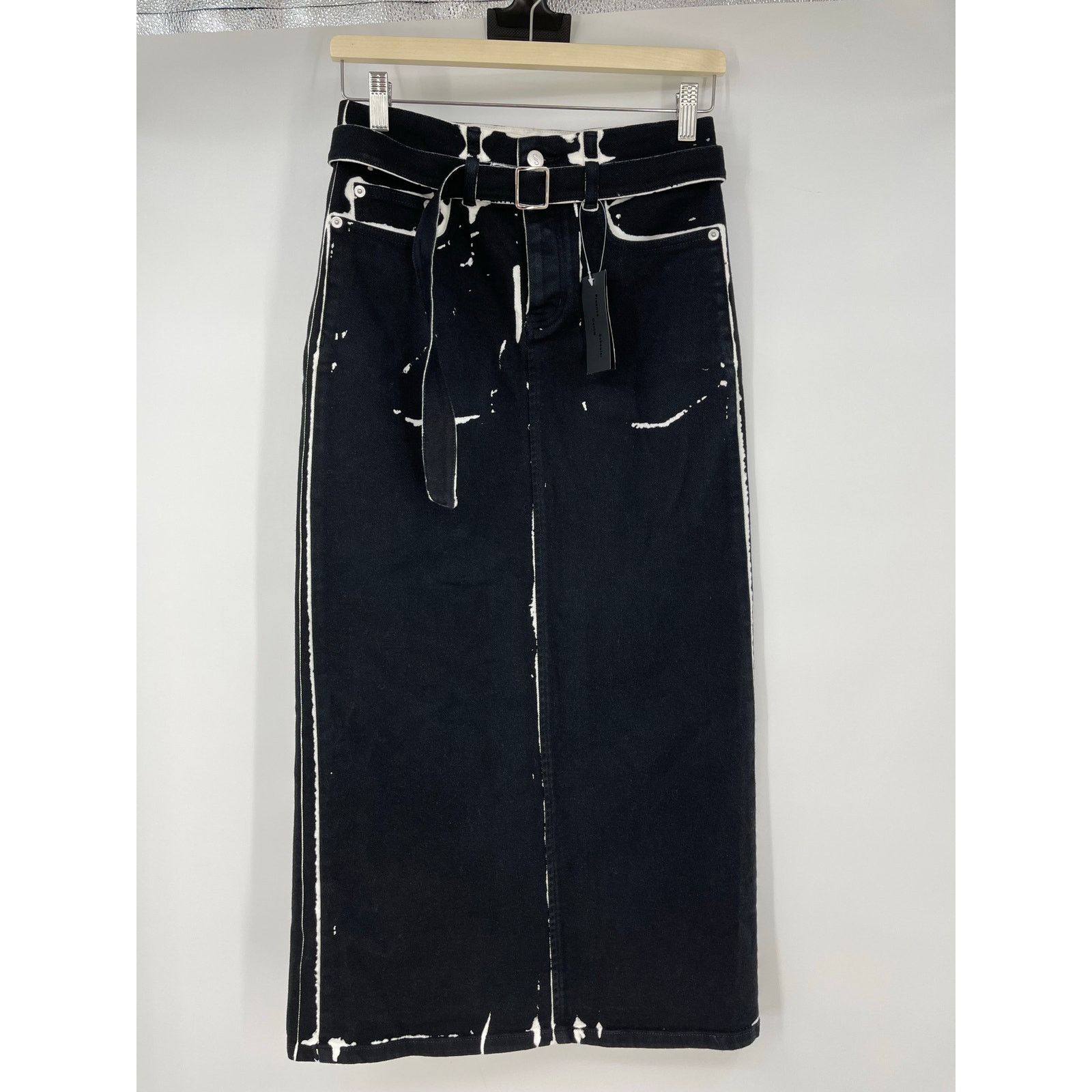Proenza Schouler Proenza Schouler | Calder Skirt in Black Denim 25 w/ Tags Size 25" / US 0 / IT 36 - 4 Thumbnail
